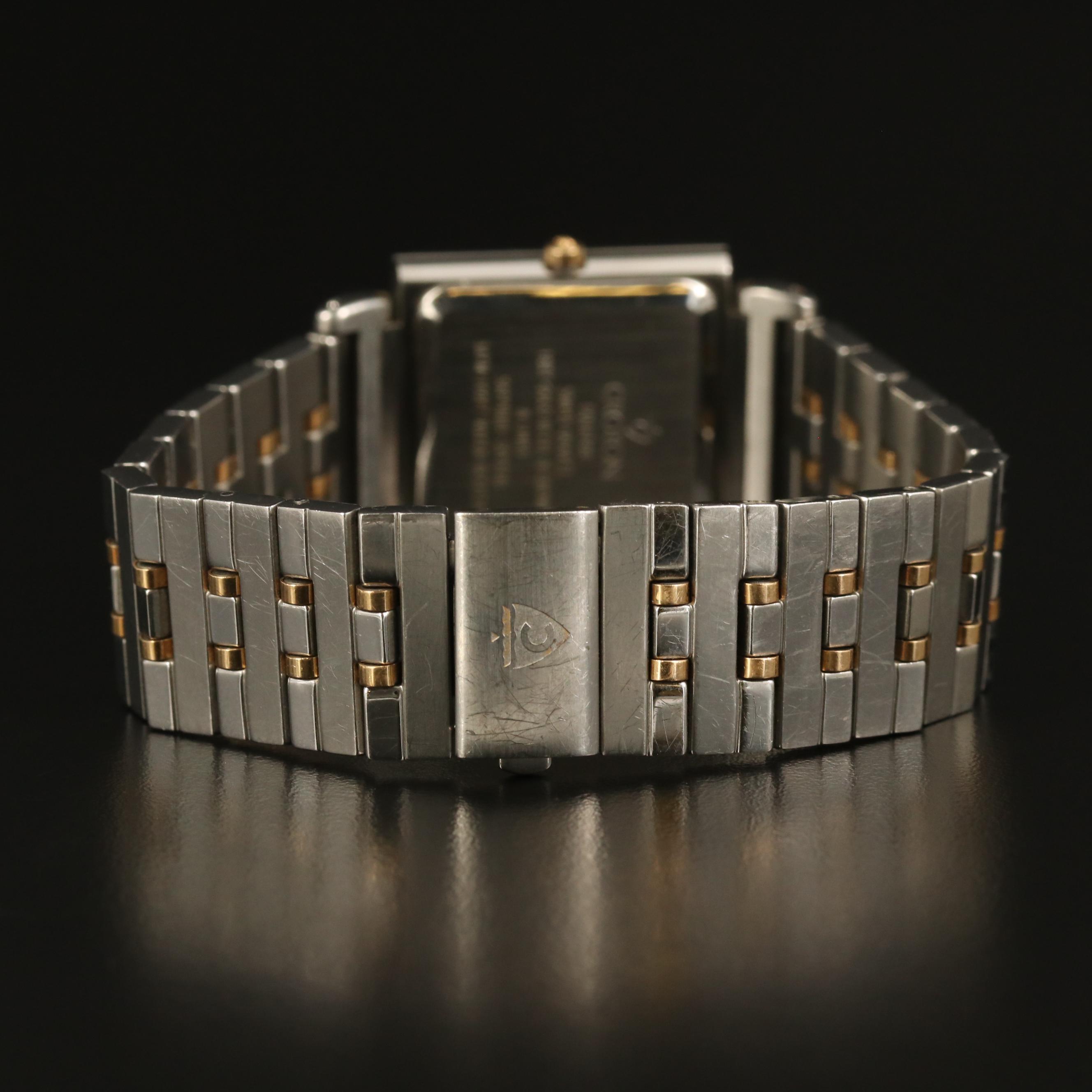 Croton "Equator" 18K Gold and Stainless Steel Quartz Watch