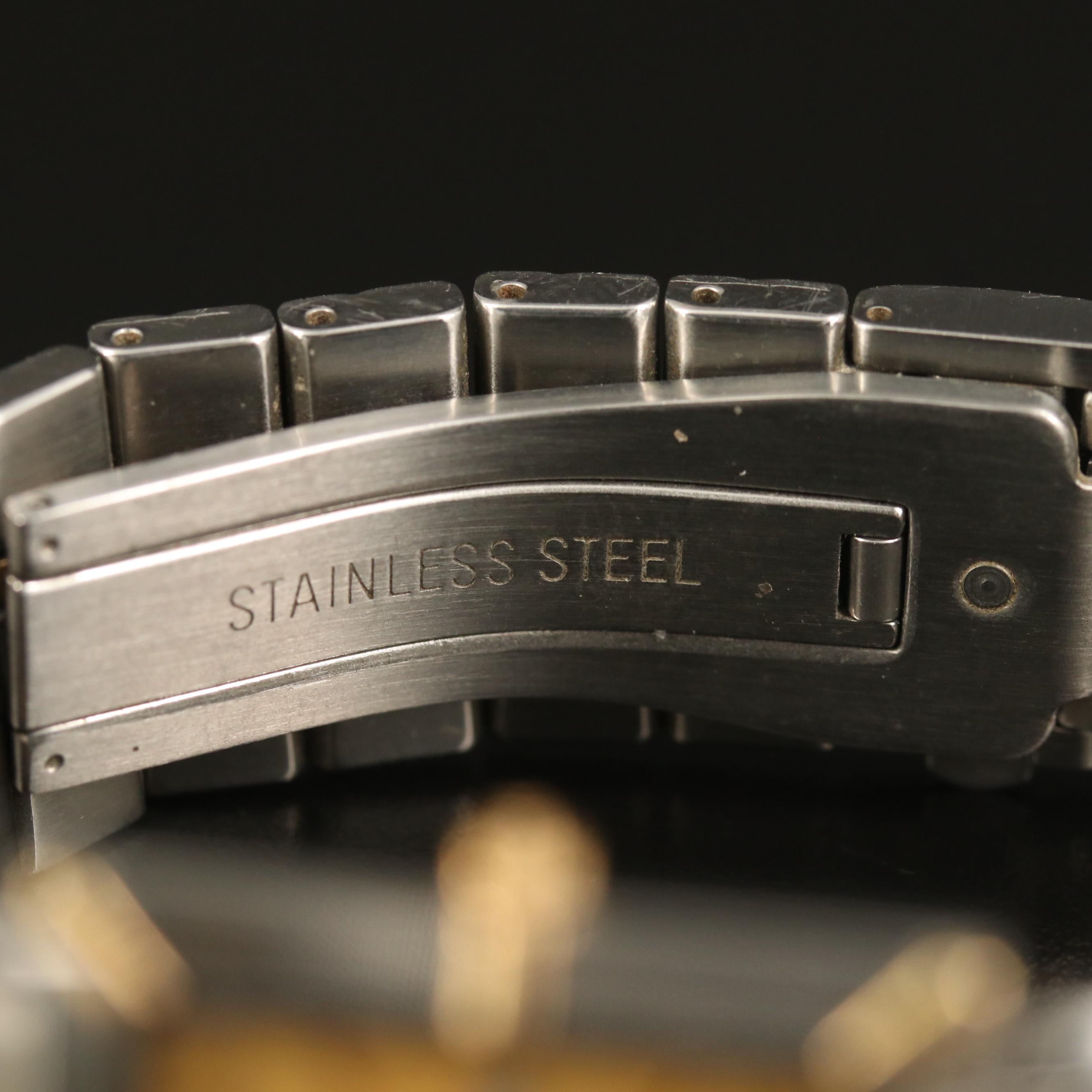 Croton "Equator" 18K Gold and Stainless Steel Quartz Watch