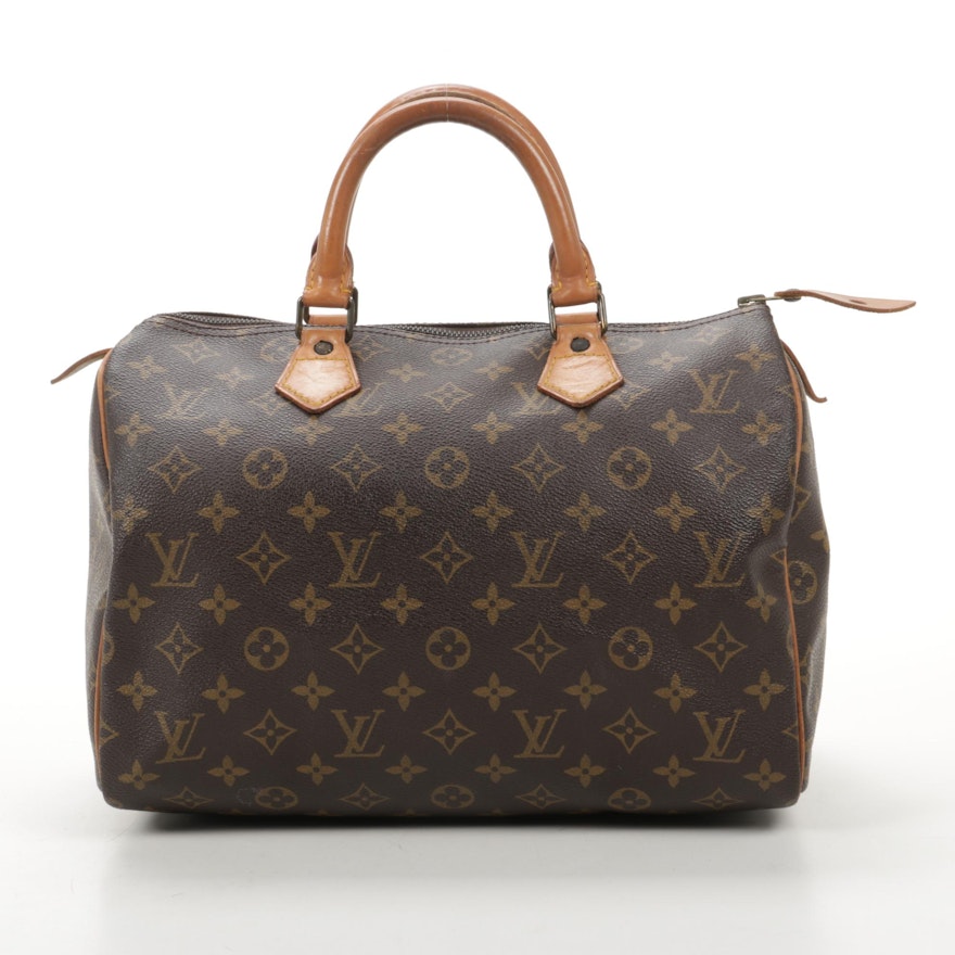 Louis Vuitton Speedy 30 in Monogram Canvas and Vachetta Leather