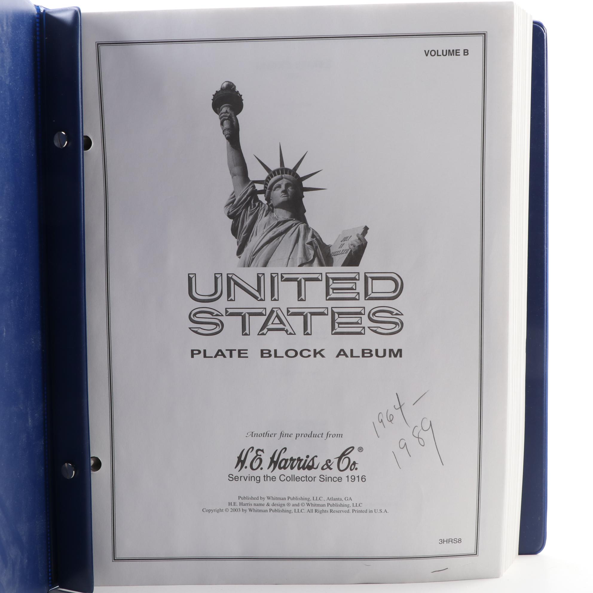 Three H.E. Harris & Co. United States Postage Stamp Albums