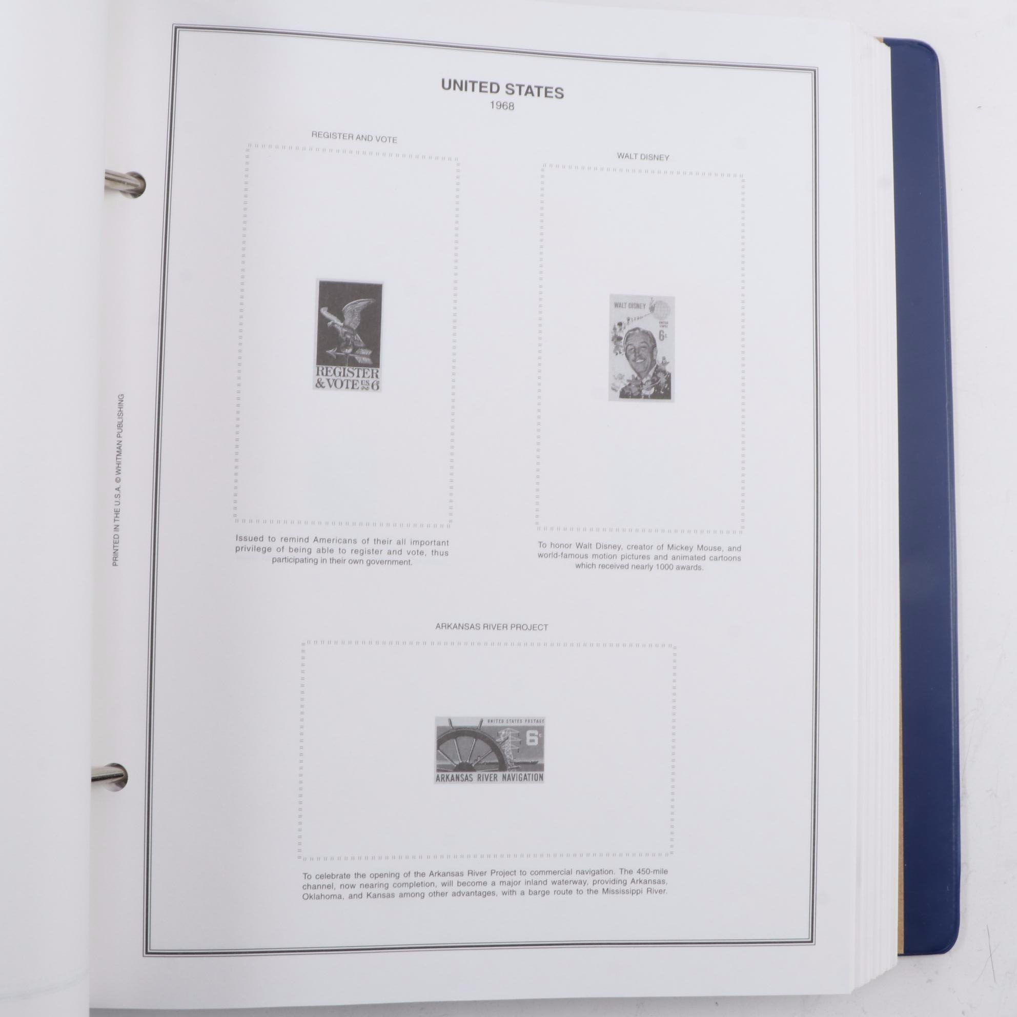 Three H.E. Harris & Co. United States Postage Stamp Albums