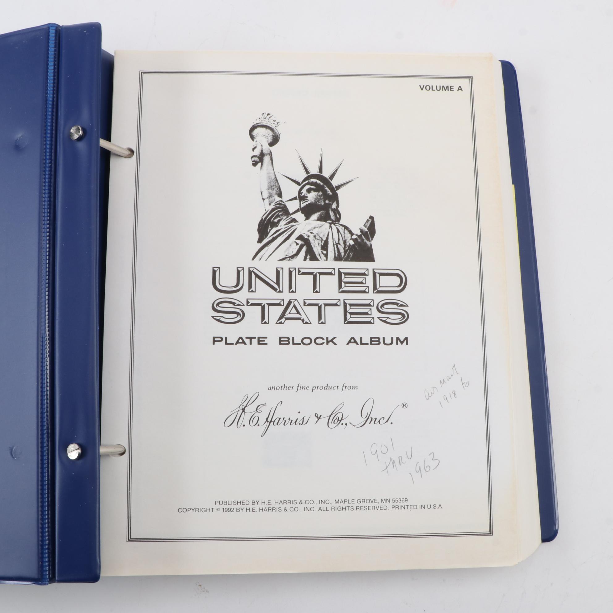 Three H.E. Harris & Co. United States Postage Stamp Albums