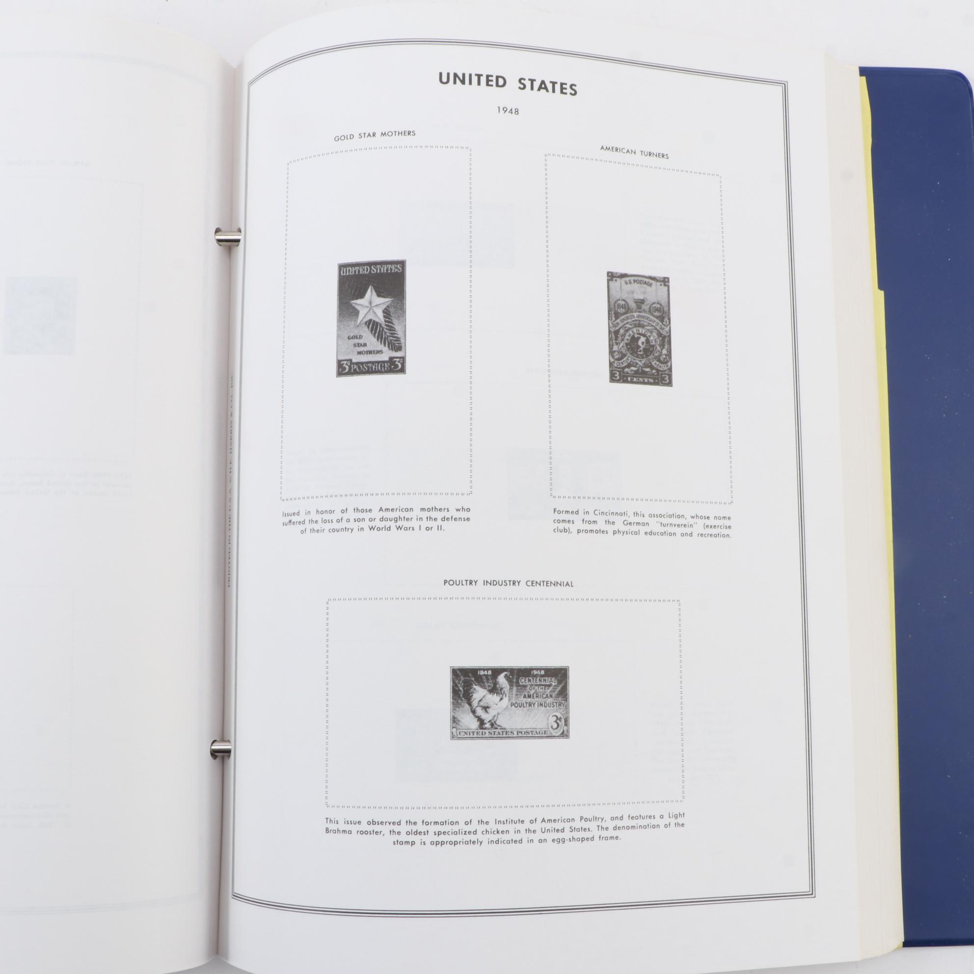 Three H.E. Harris & Co. United States Postage Stamp Albums