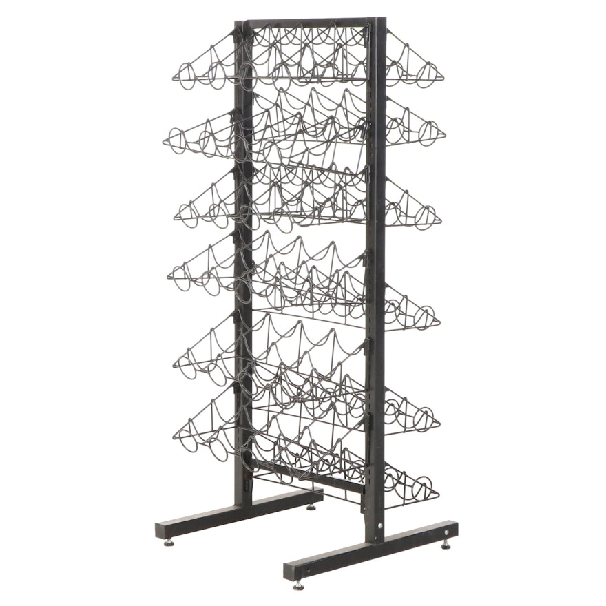 48-Bottle Metal Wine Rack