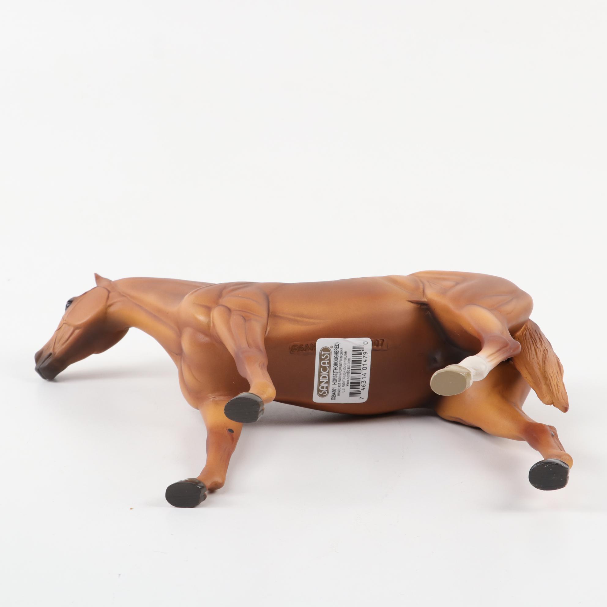 Sandicast Thoroughbred Horse Statue and Other Horse Figures