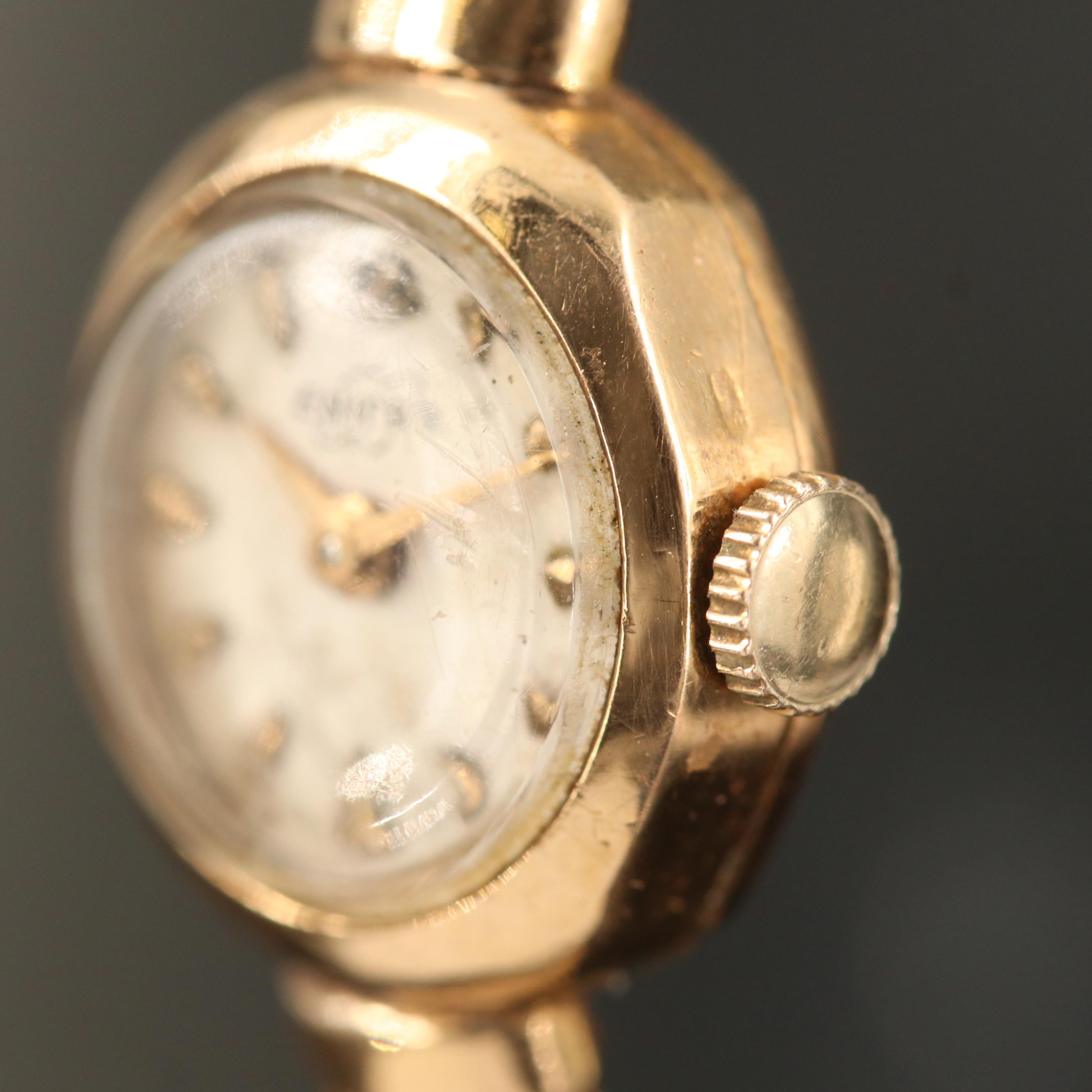 Enicar 18K Stem Wind Watch