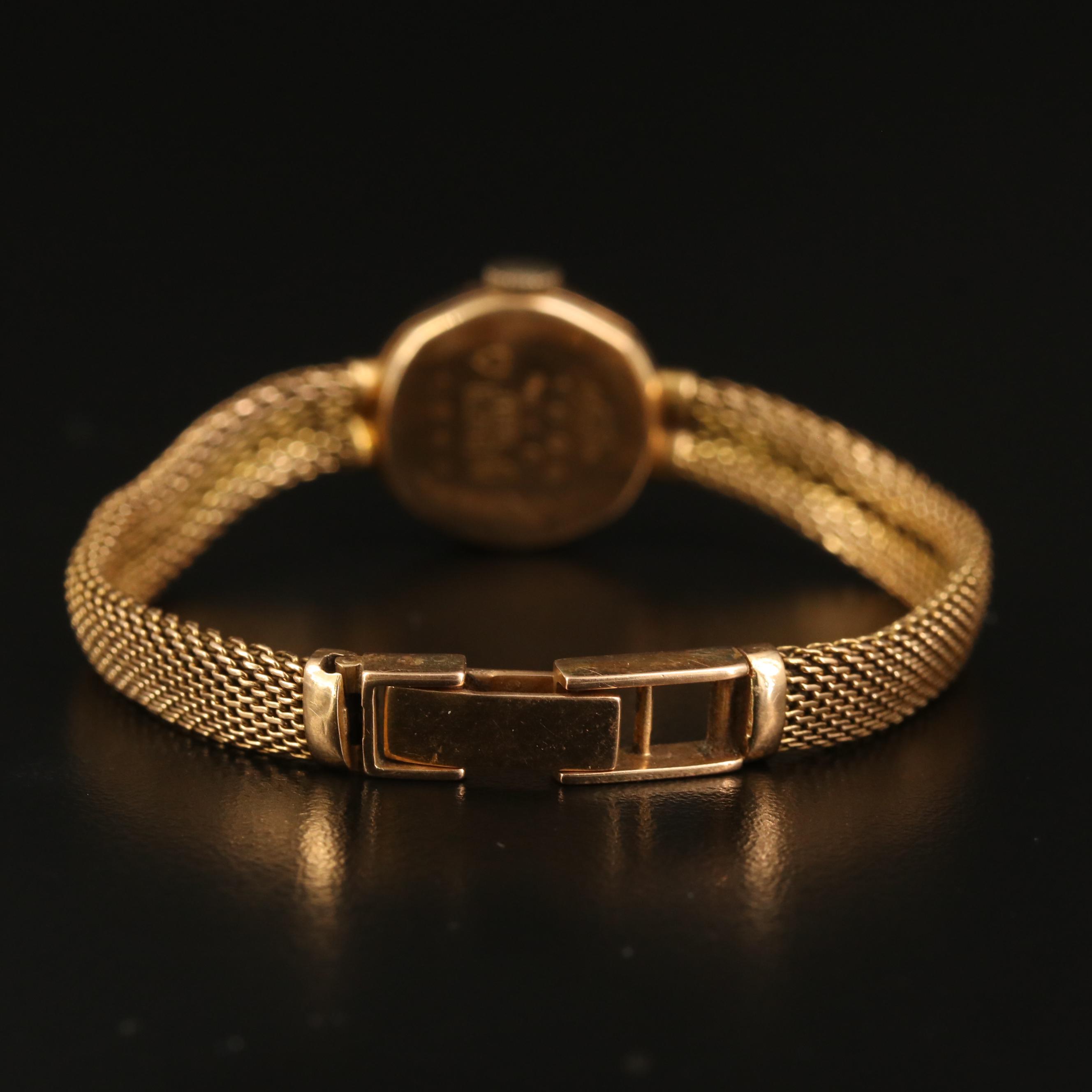 Enicar 18K Stem Wind Watch