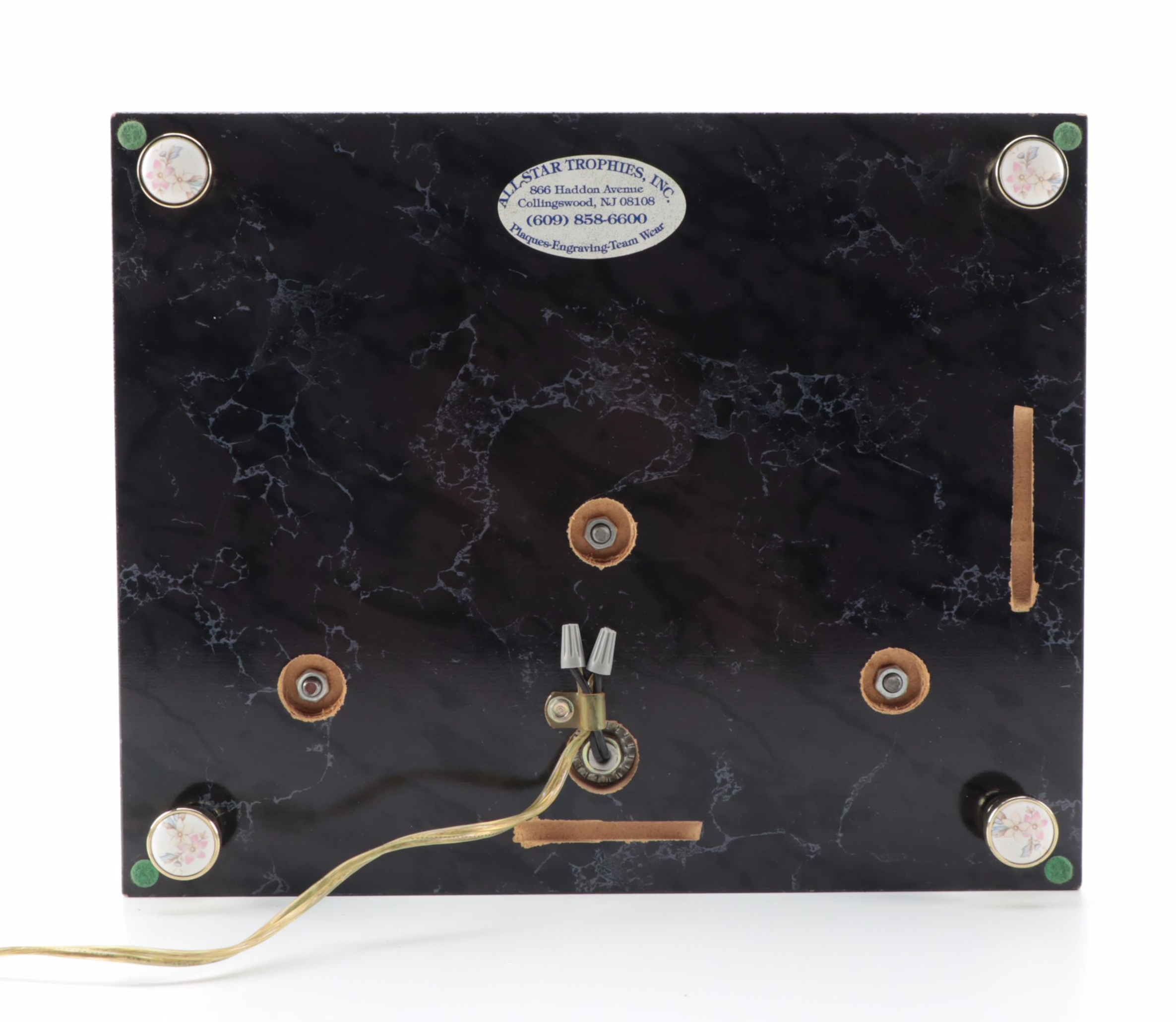 Secretariat "Big Red" and Jockeys Tribute Customized Banker's Lamp, Late 20th C