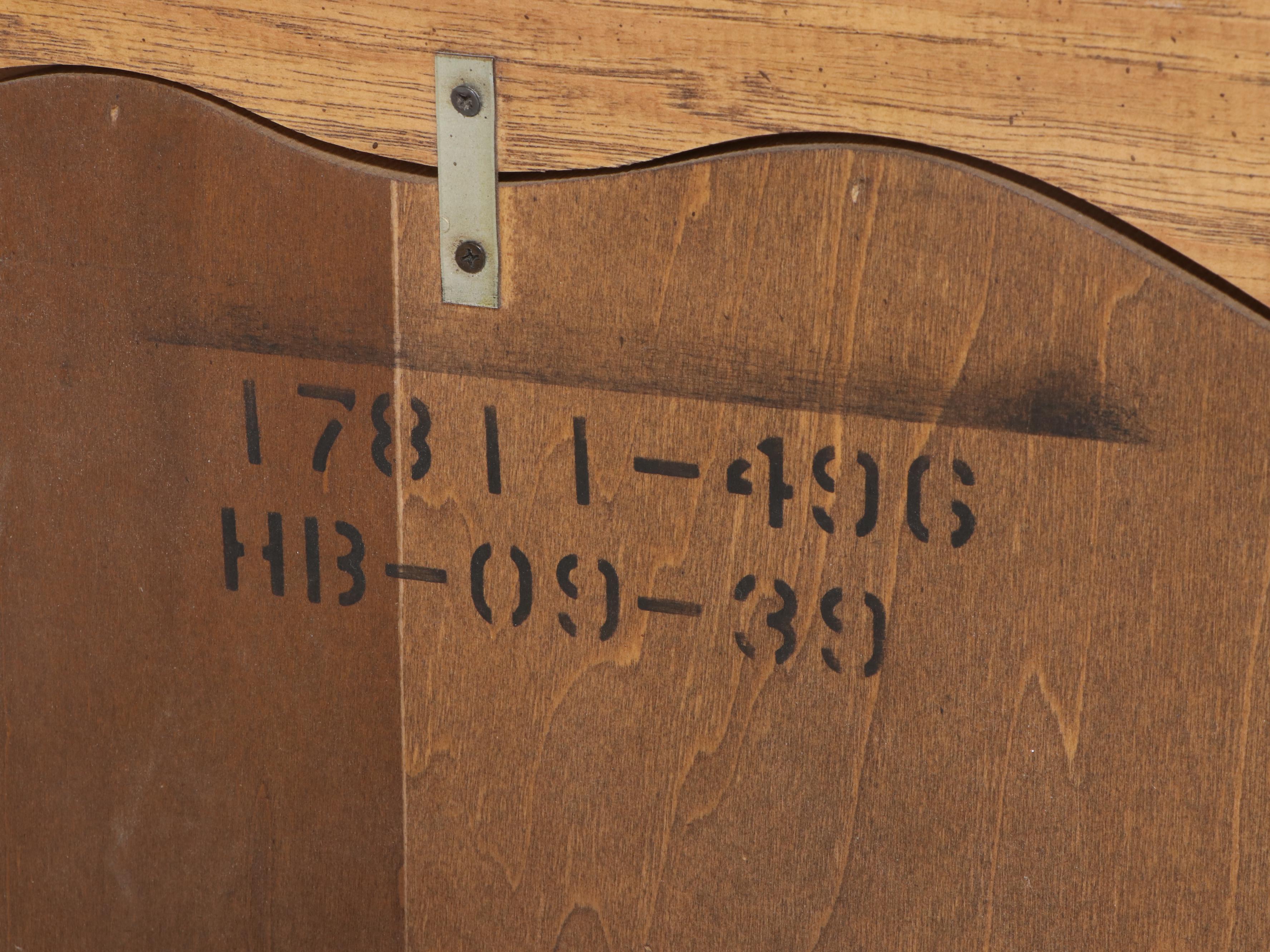 Thomasville French Provincial Walnut King Sized Canopy Bed Frame