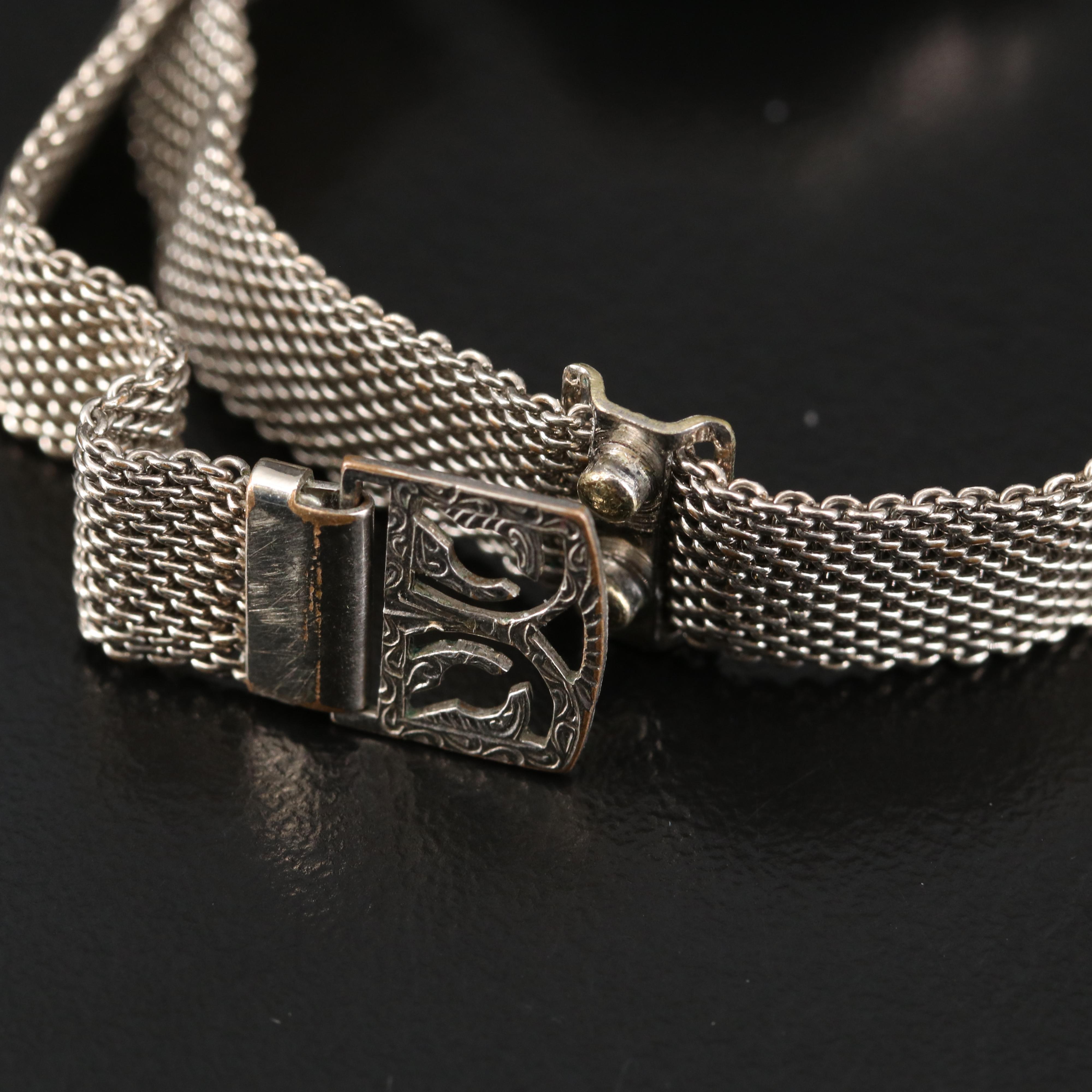 1920s Nimo 800 Silver and Enamel Stem Wind Watch