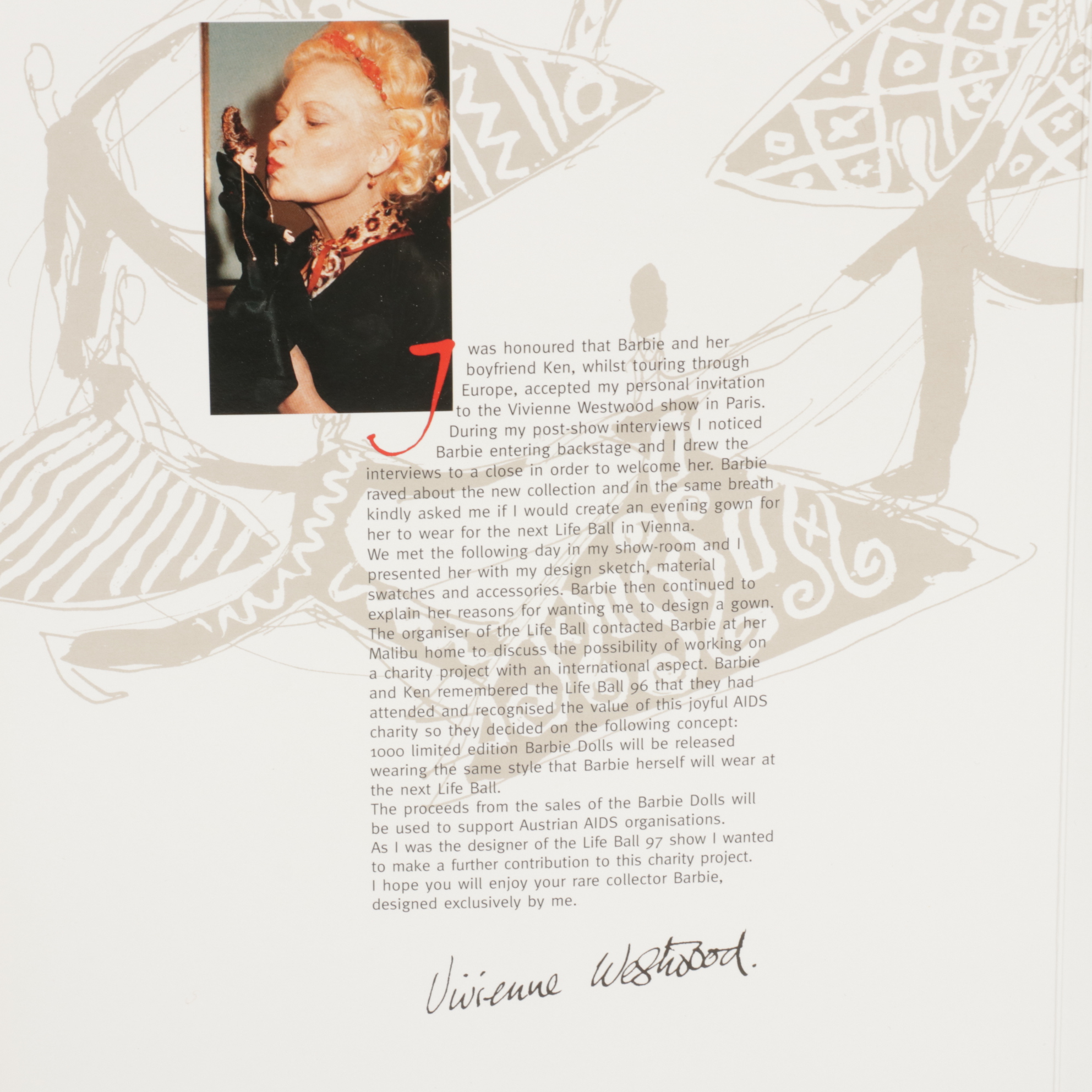 Vivienne Westwood for Mattel "Life Ball" Barbie Doll in Box