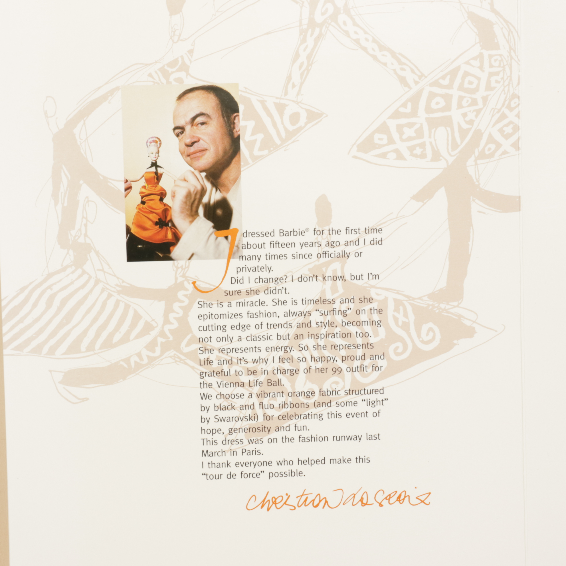 Vivienne Westwood for Mattel "Life Ball" Barbie Doll in Unopened Case