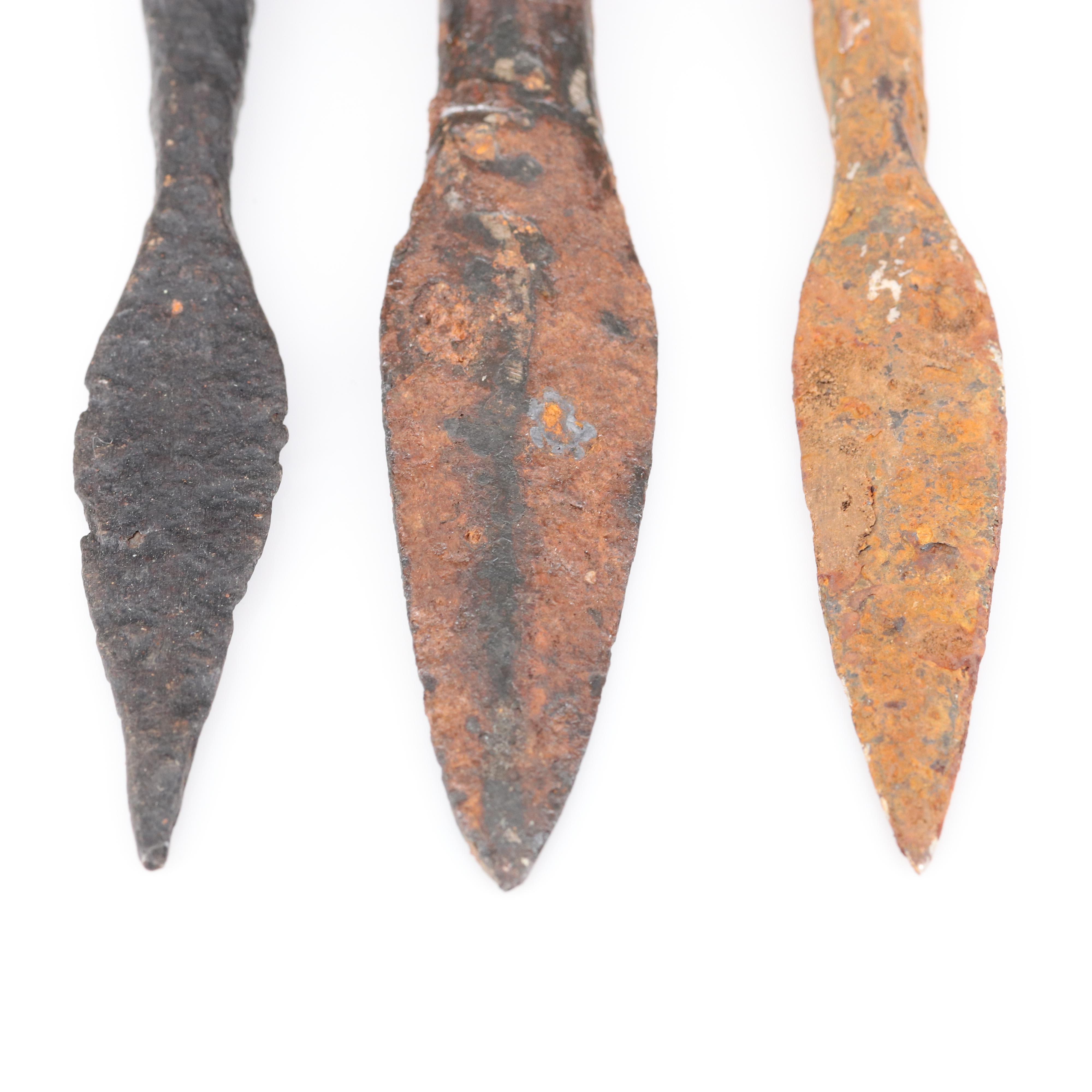 Ancient Socketed Spearhead and Arrowheads, ca. 1st – 4th Century AD