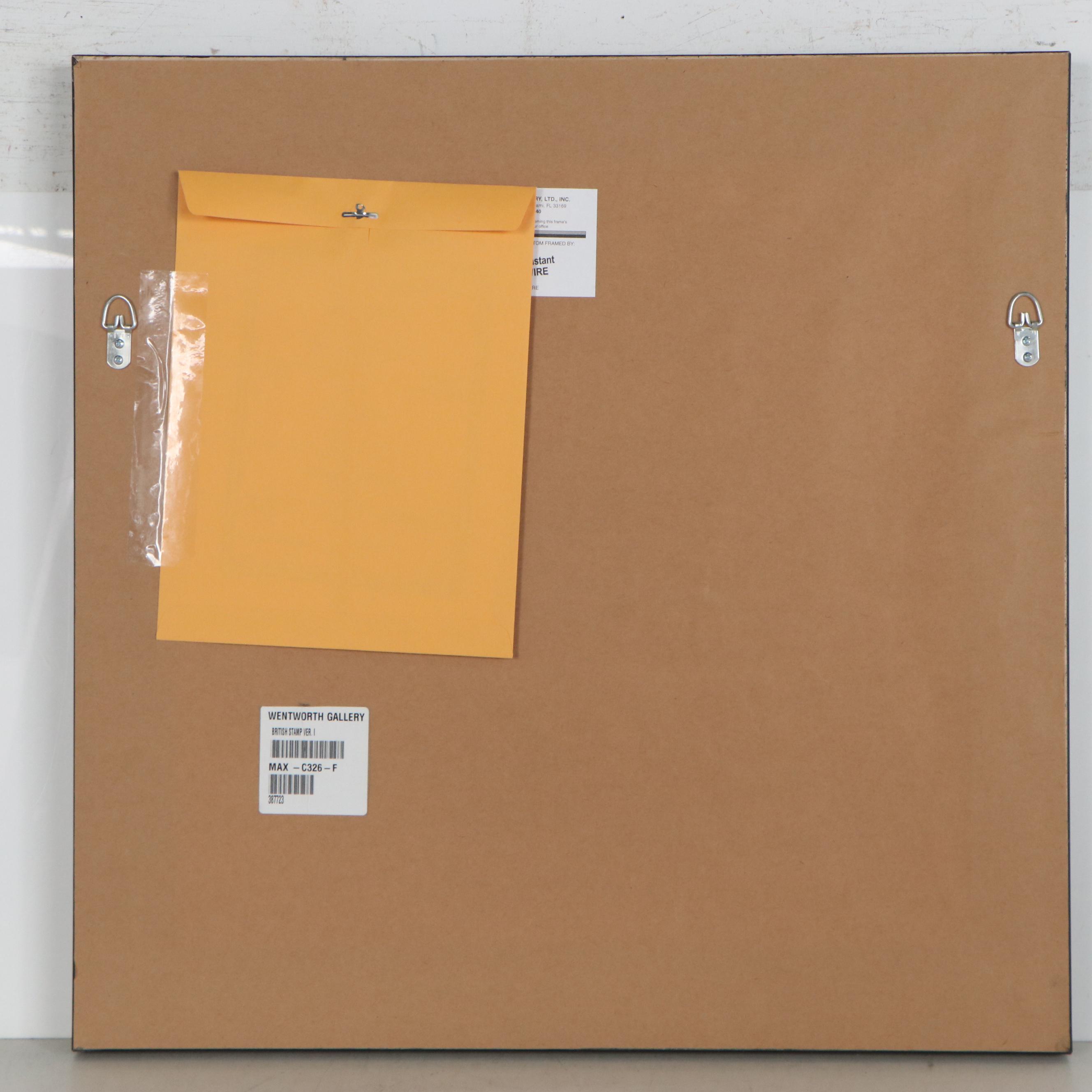 Peter Max Mixed Media Painting "British Stamp Ver. I," Late 20th Century