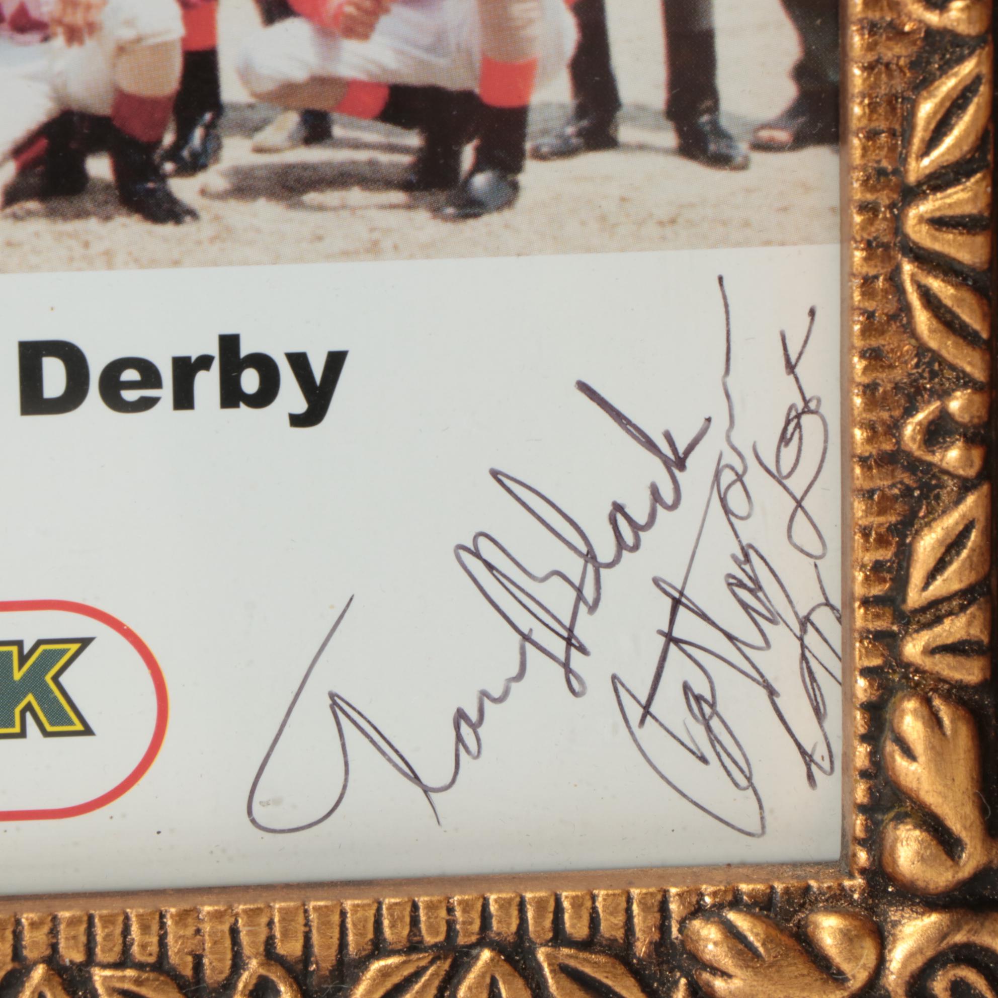Secretariat Derby Magazine, HOF Jockeys Signed Framed Pimlico Poster, More