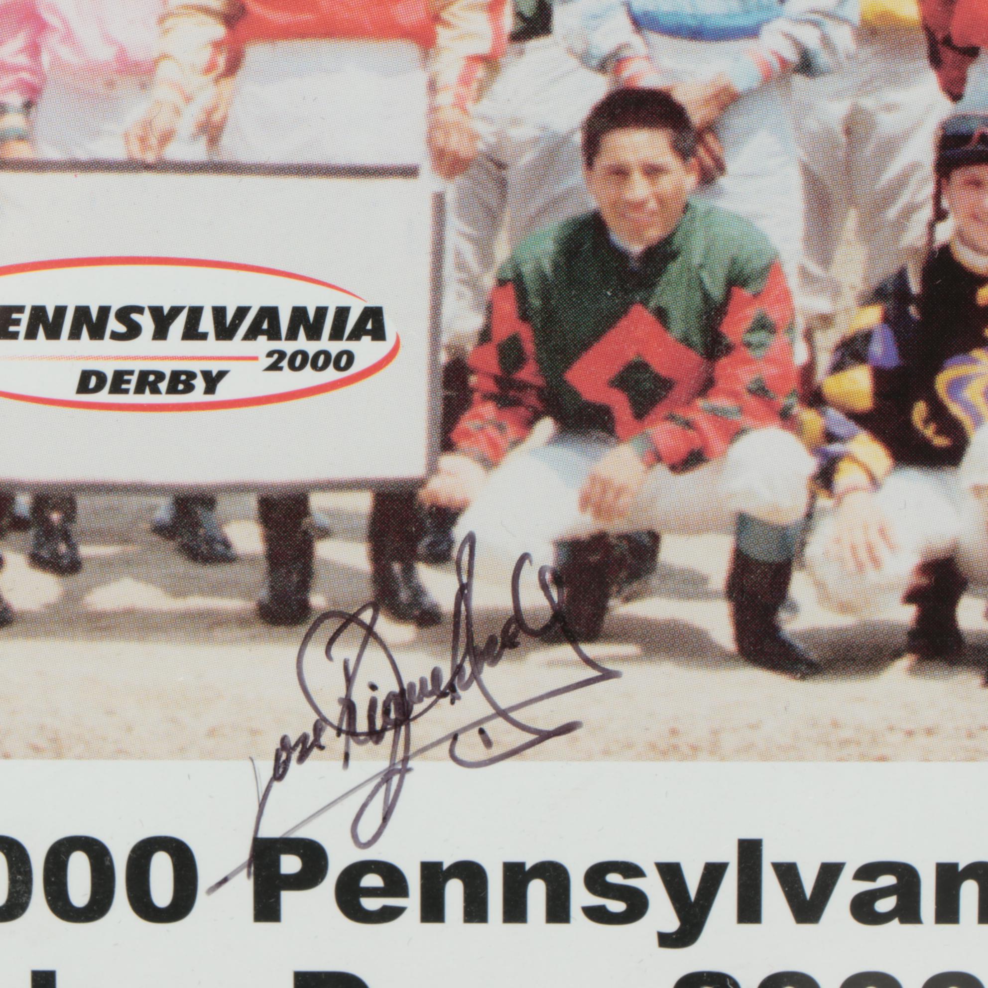 Secretariat Derby Magazine, HOF Jockeys Signed Framed Pimlico Poster, More