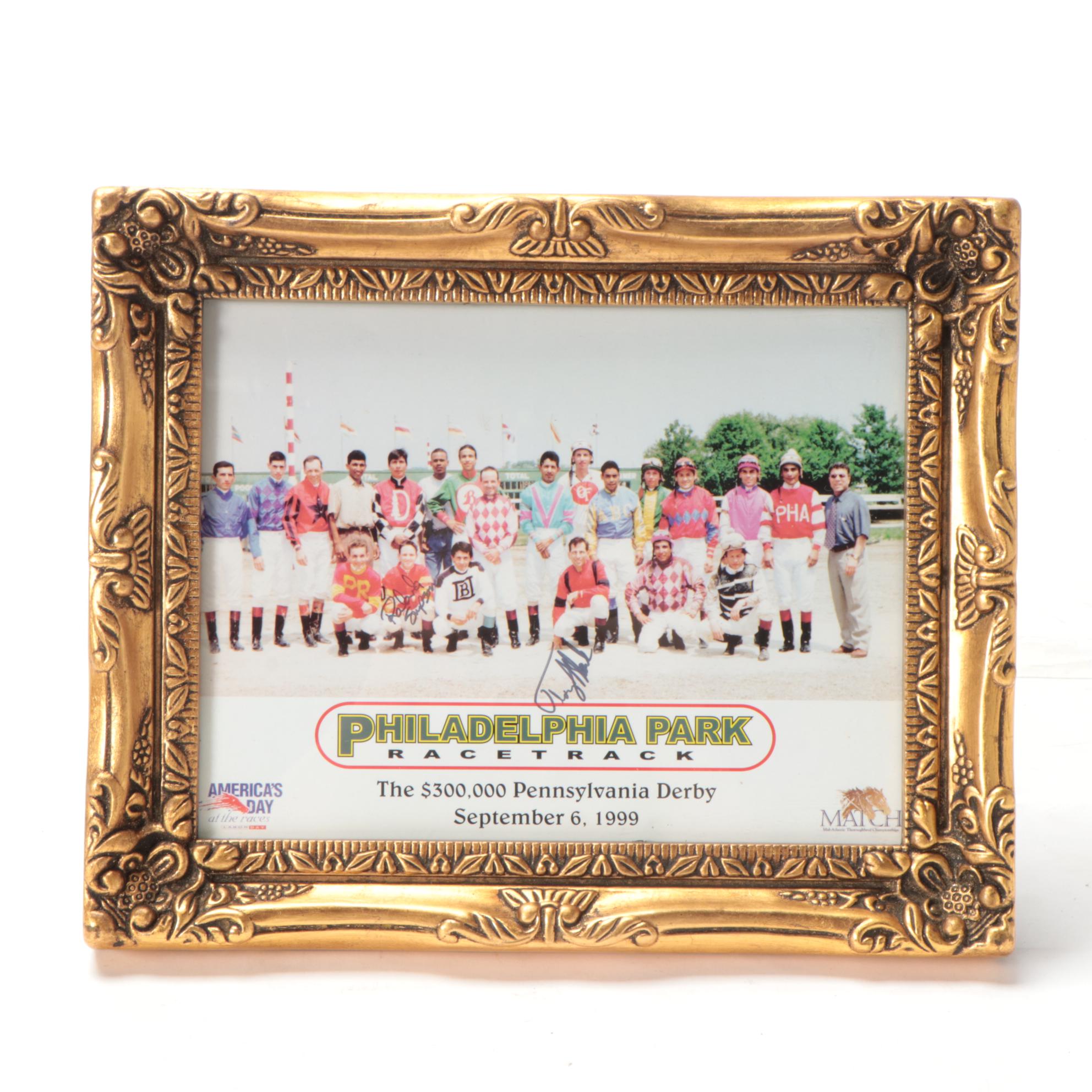 Secretariat Derby Magazine, HOF Jockeys Signed Framed Pimlico Poster, More