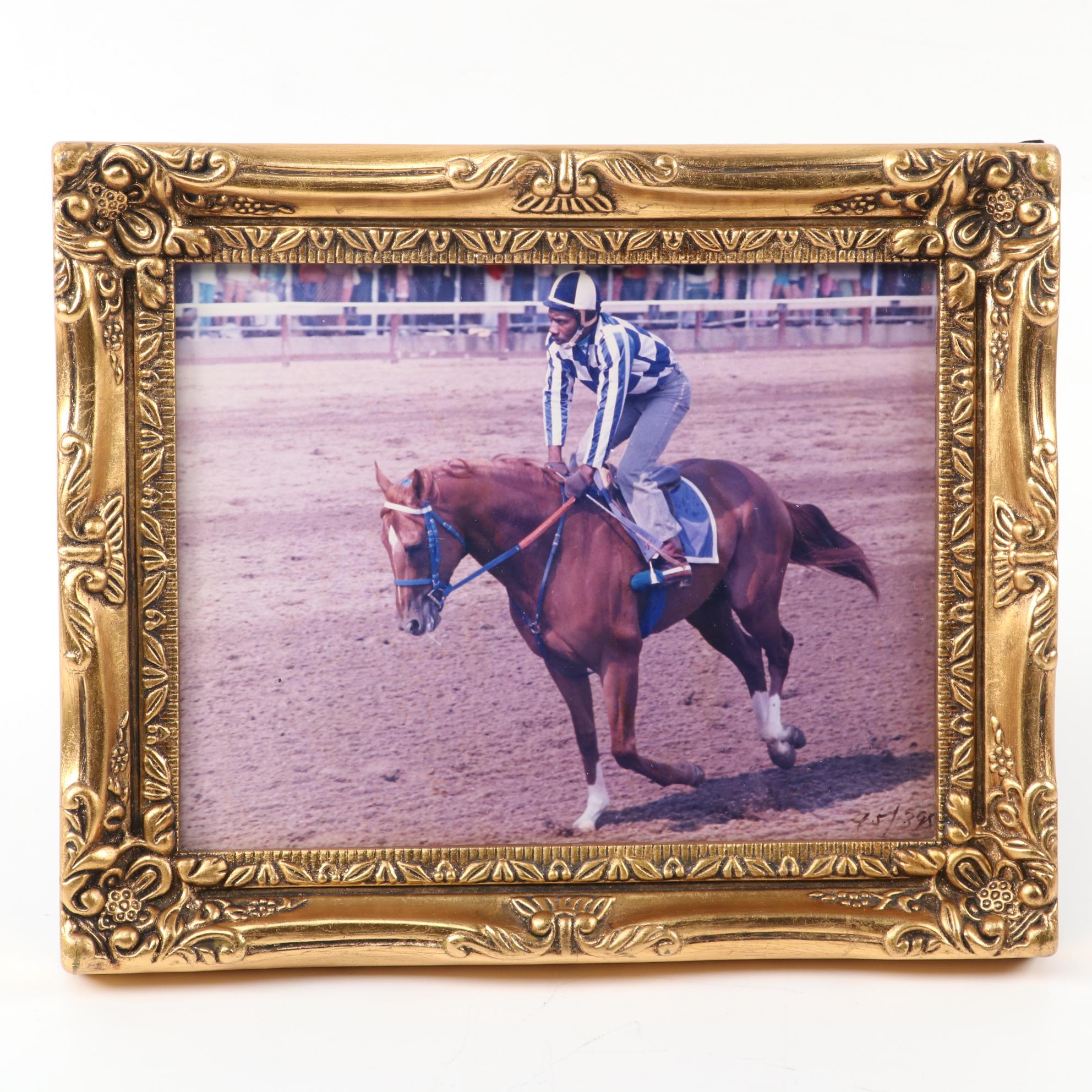 Secretariat Photo Collection, Penny Tweedy Owner and Eddie Maple Jockey Signed
