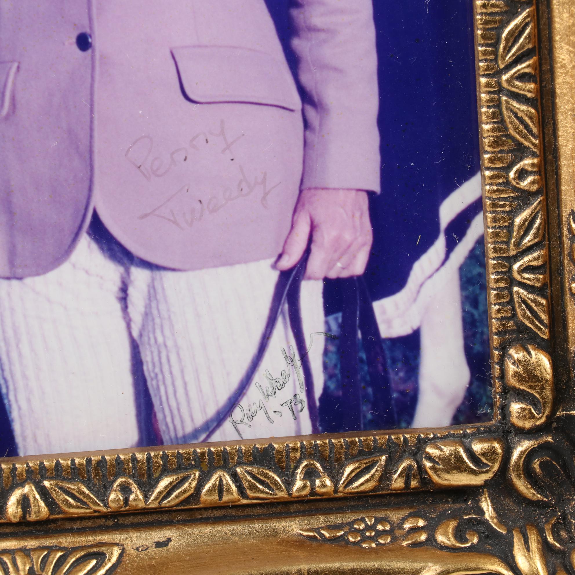 Secretariat Photo Collection, Penny Tweedy Owner and Eddie Maple Jockey Signed