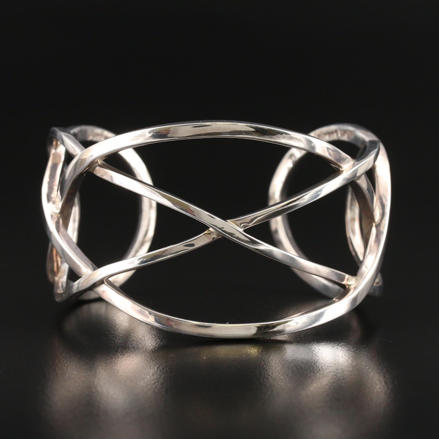 Laurent Leger 950 Silver Intertwined Cuff
