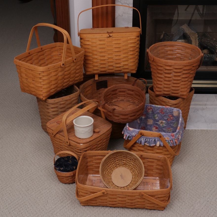 Longaberger Handcrafted Wood Baskets