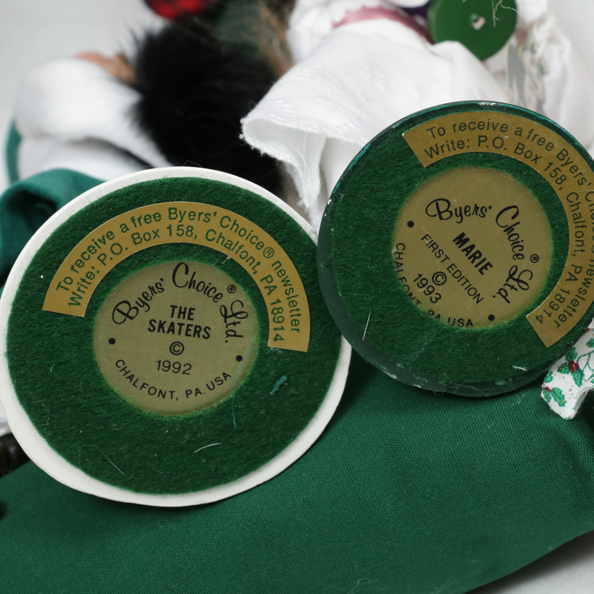 Byers' Choice Handcrafted Christmas Caroler Figurines, 1990s