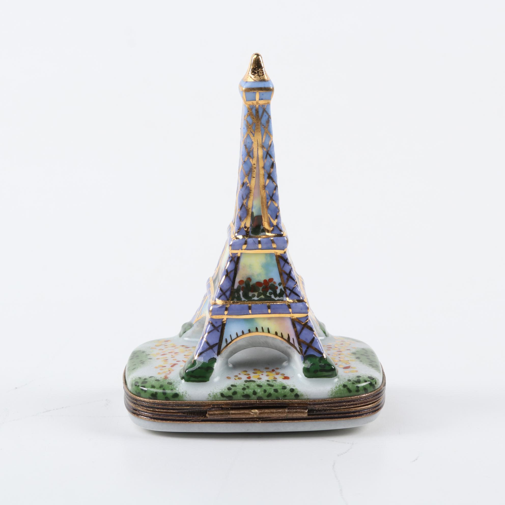 La Gloriette Hand-Painted Porcelain Eiffel Tower Limoges Box