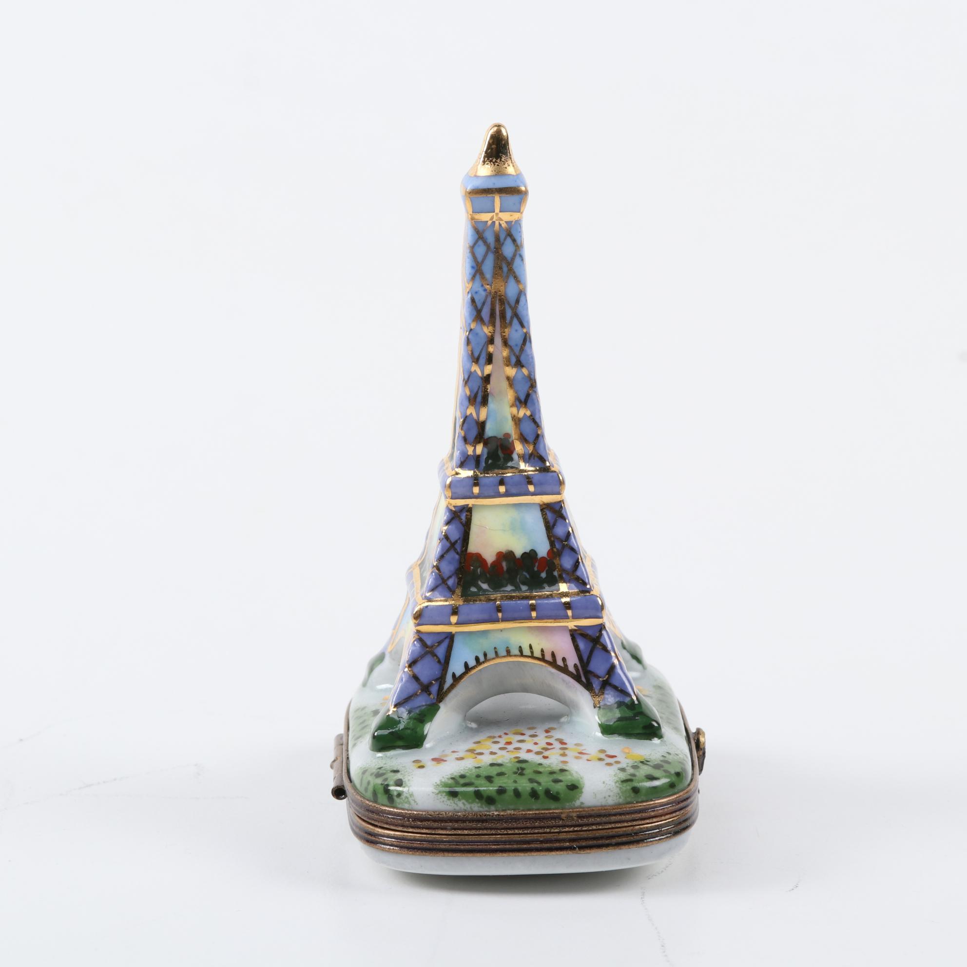 La Gloriette Hand-Painted Porcelain Eiffel Tower Limoges Box