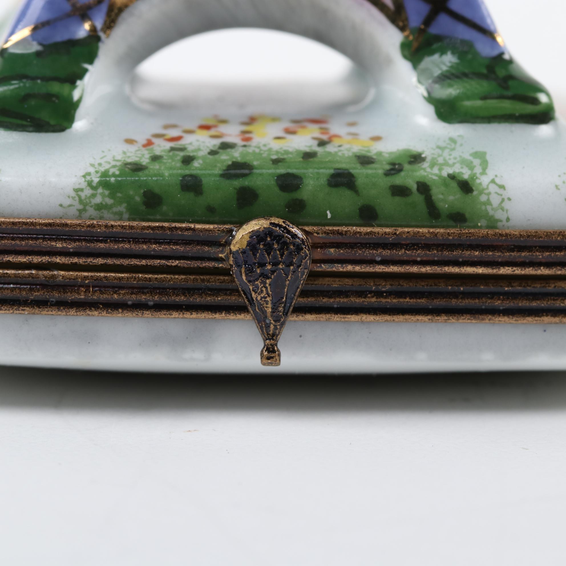 La Gloriette Hand-Painted Porcelain Eiffel Tower Limoges Box