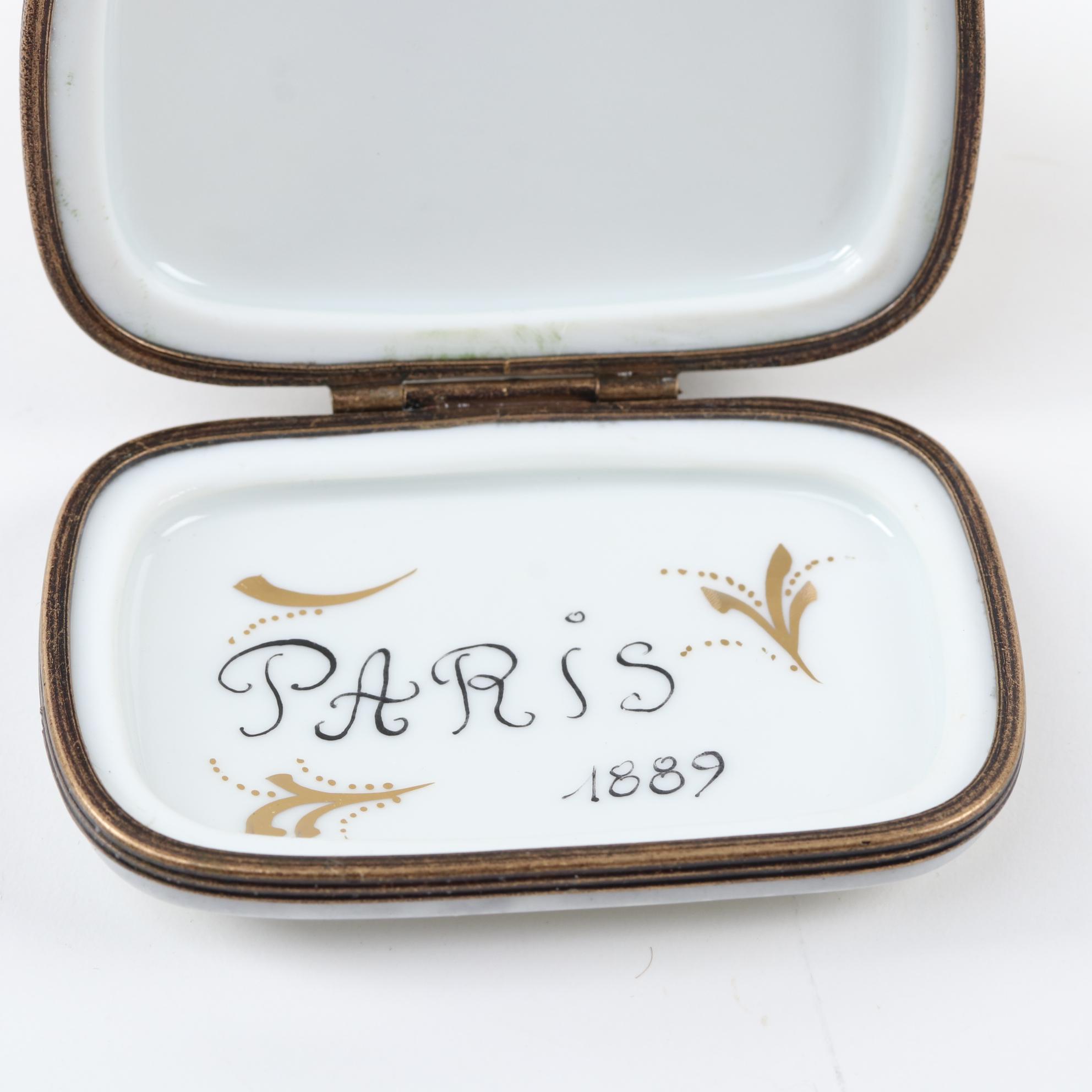 La Gloriette Hand-Painted Porcelain Eiffel Tower Limoges Box