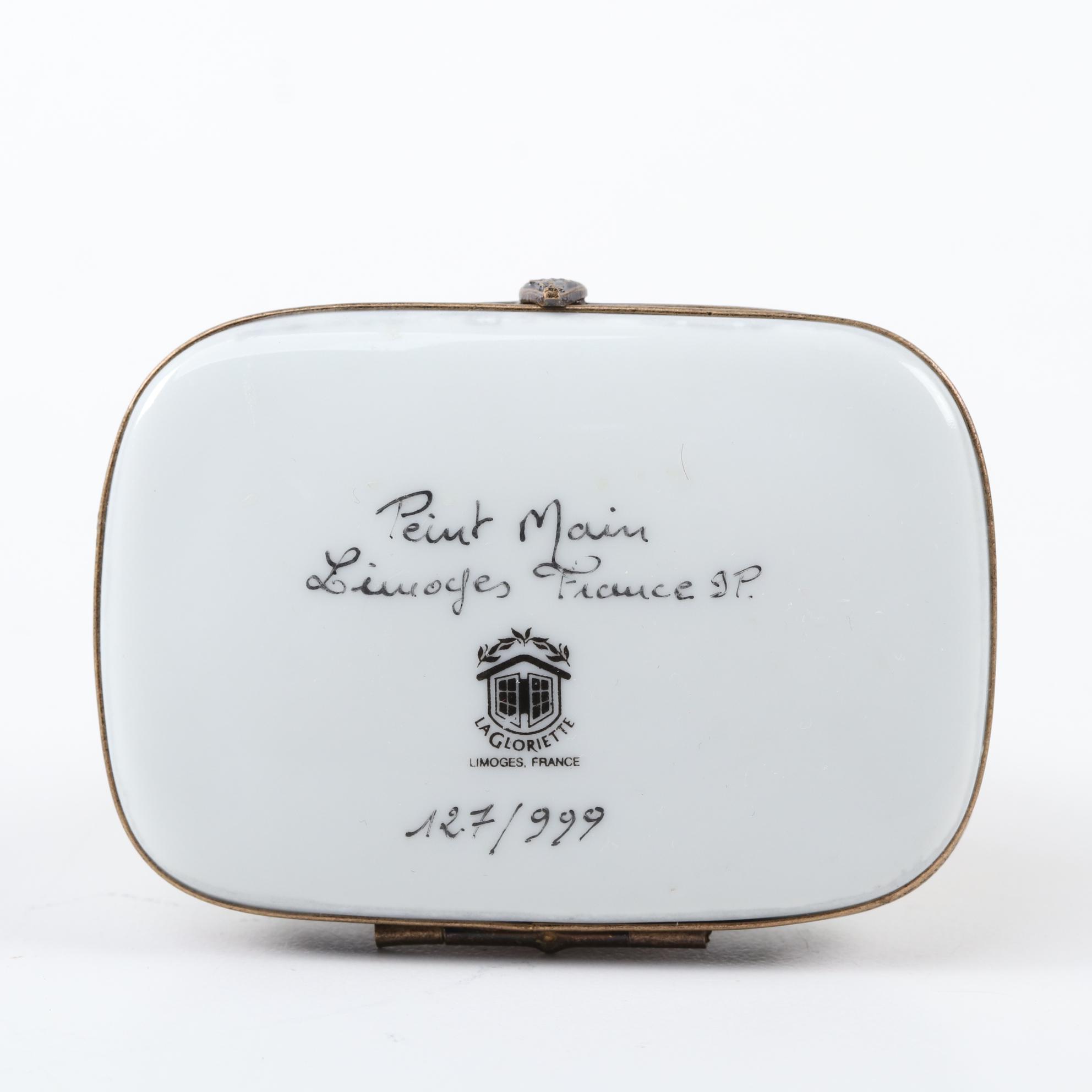 La Gloriette Hand-Painted Porcelain Eiffel Tower Limoges Box