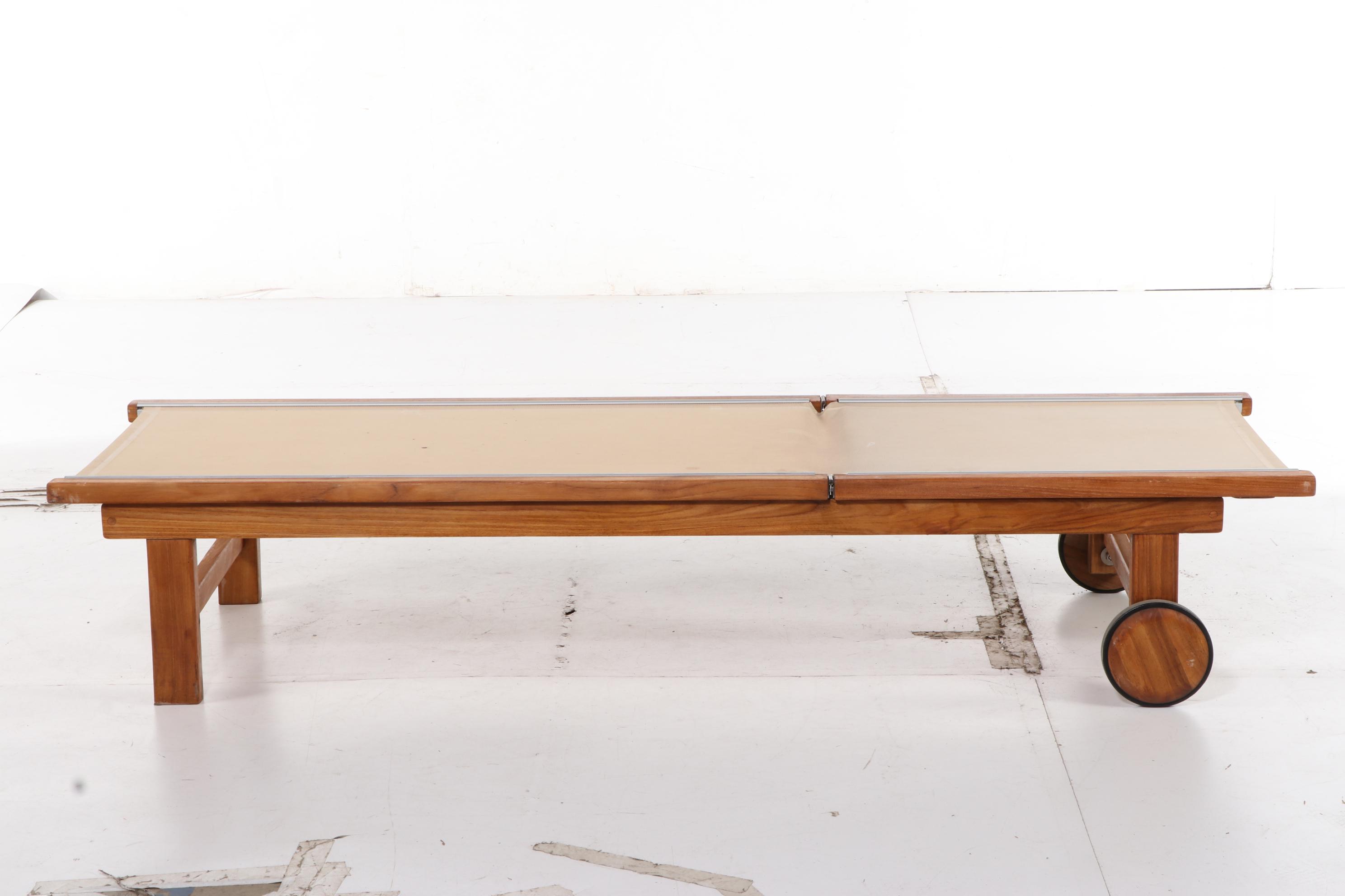 Kingsley Bate "St. Tropez" Contemporary Teak Patio Chaise Lounges