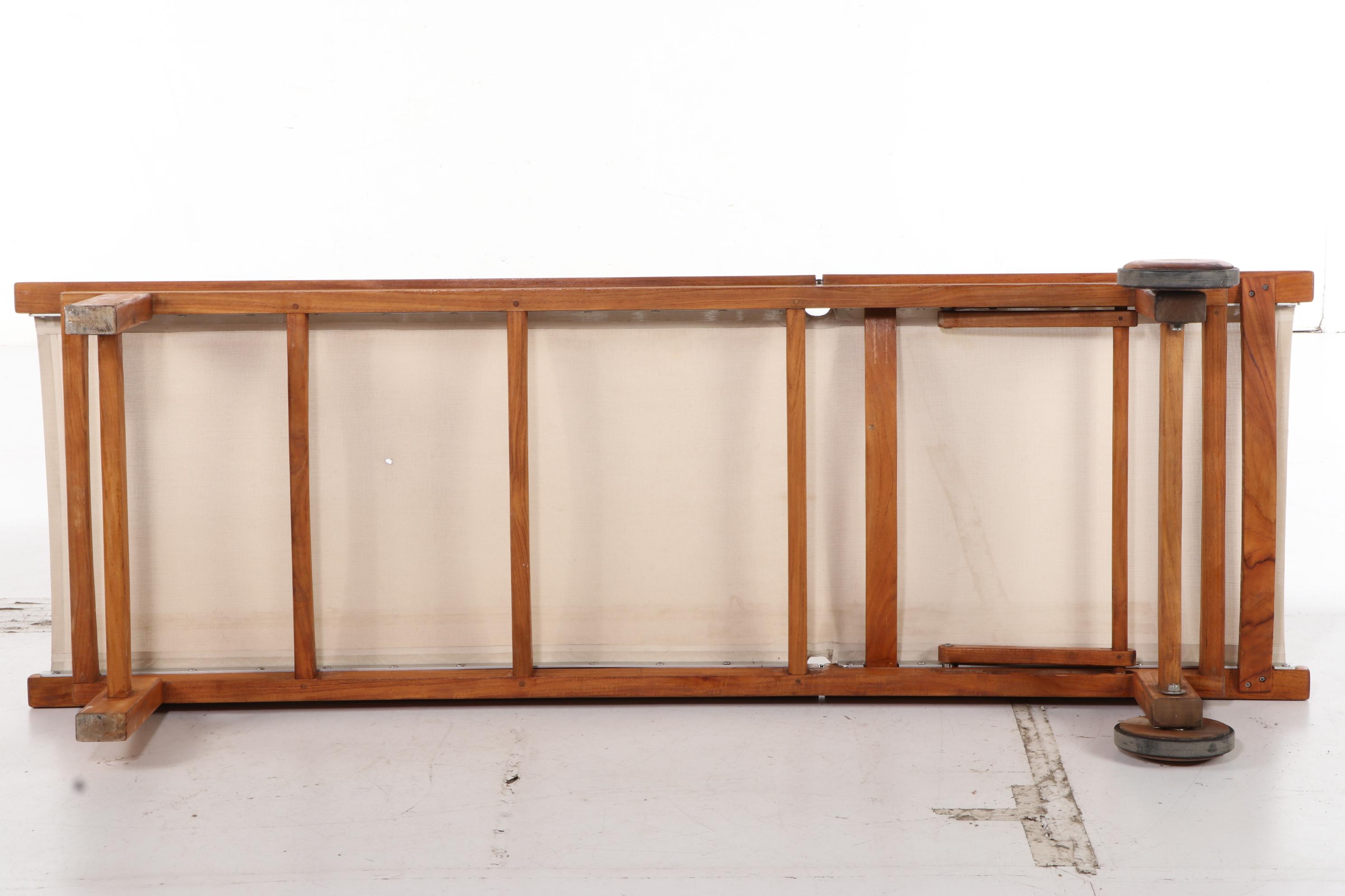 Kingsley Bate "St. Tropez" Contemporary Teak Patio Chaise Lounges