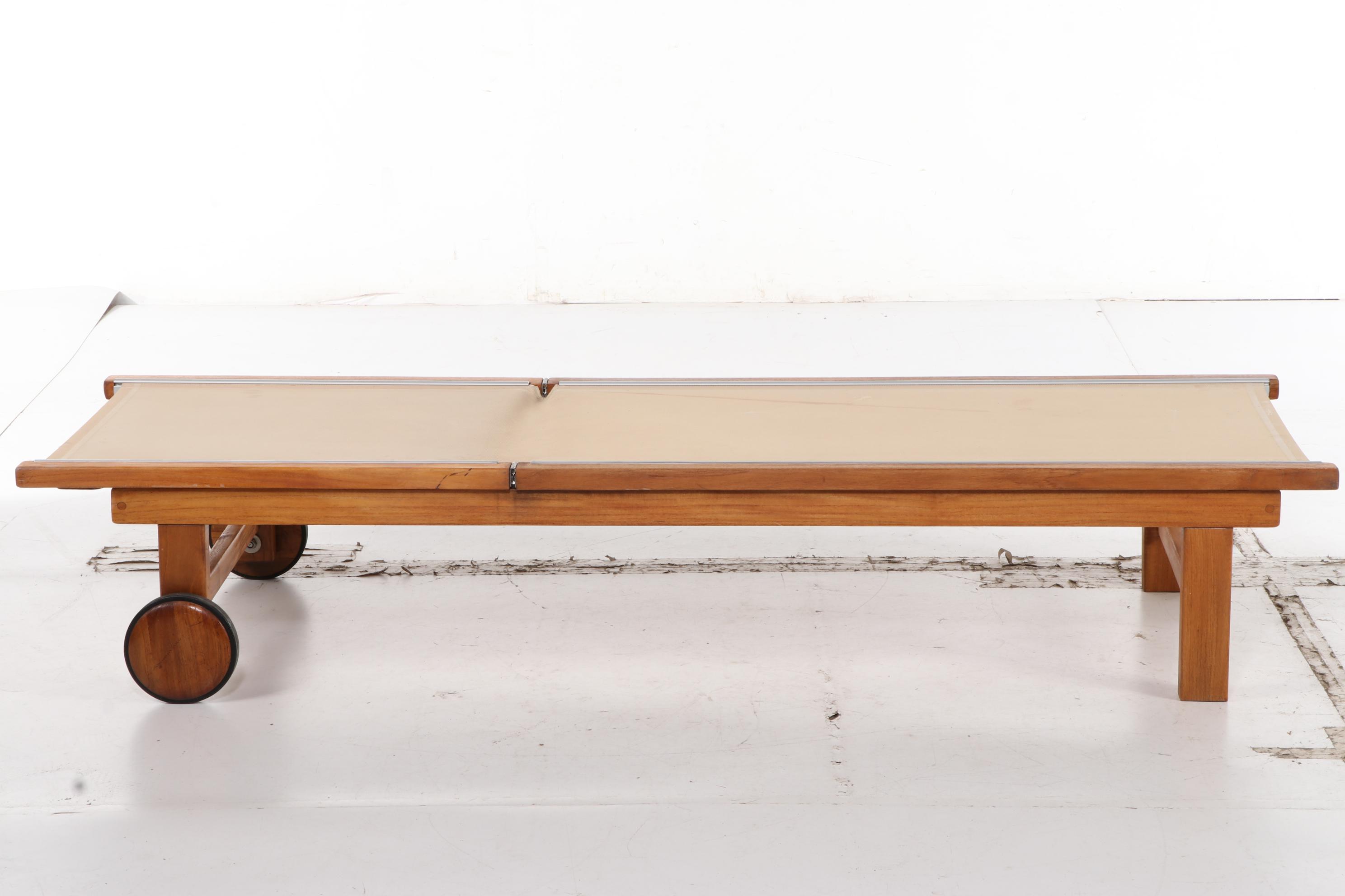 Kingsley Bate "St. Tropez" Contemporary Teak Patio Chaise Lounges