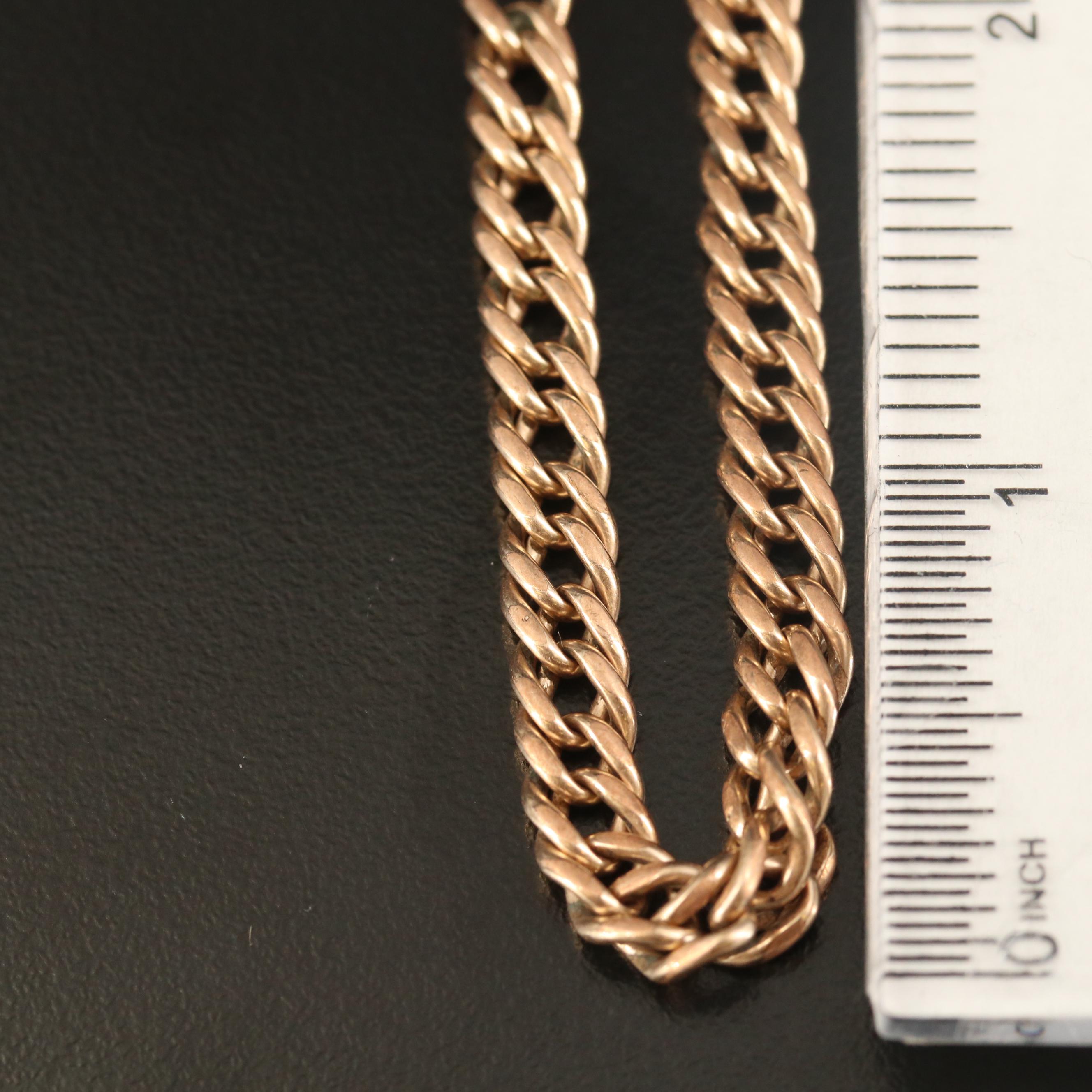 Early 1900s Simmons Curb Watch Chain