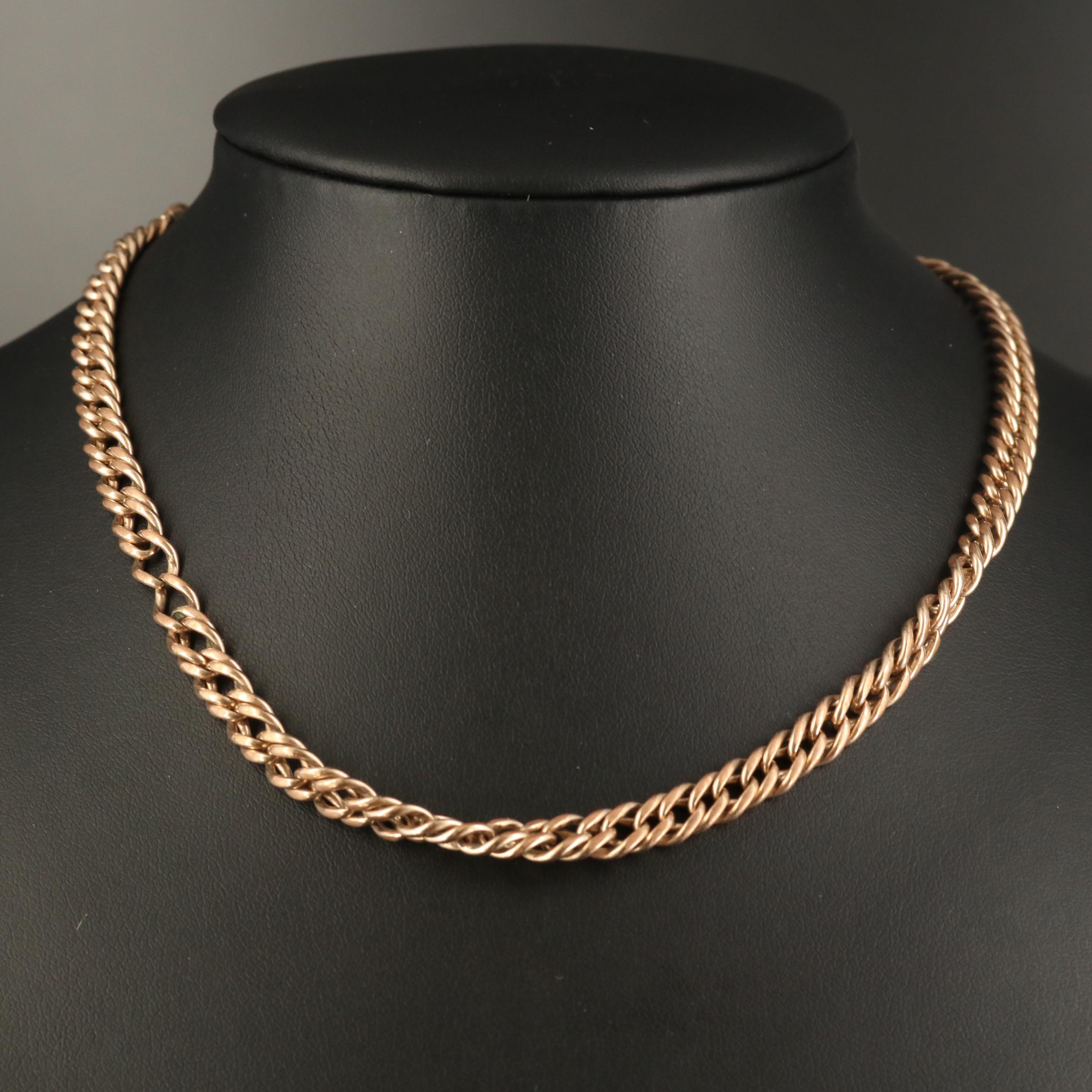 Early 1900s Simmons Curb Watch Chain