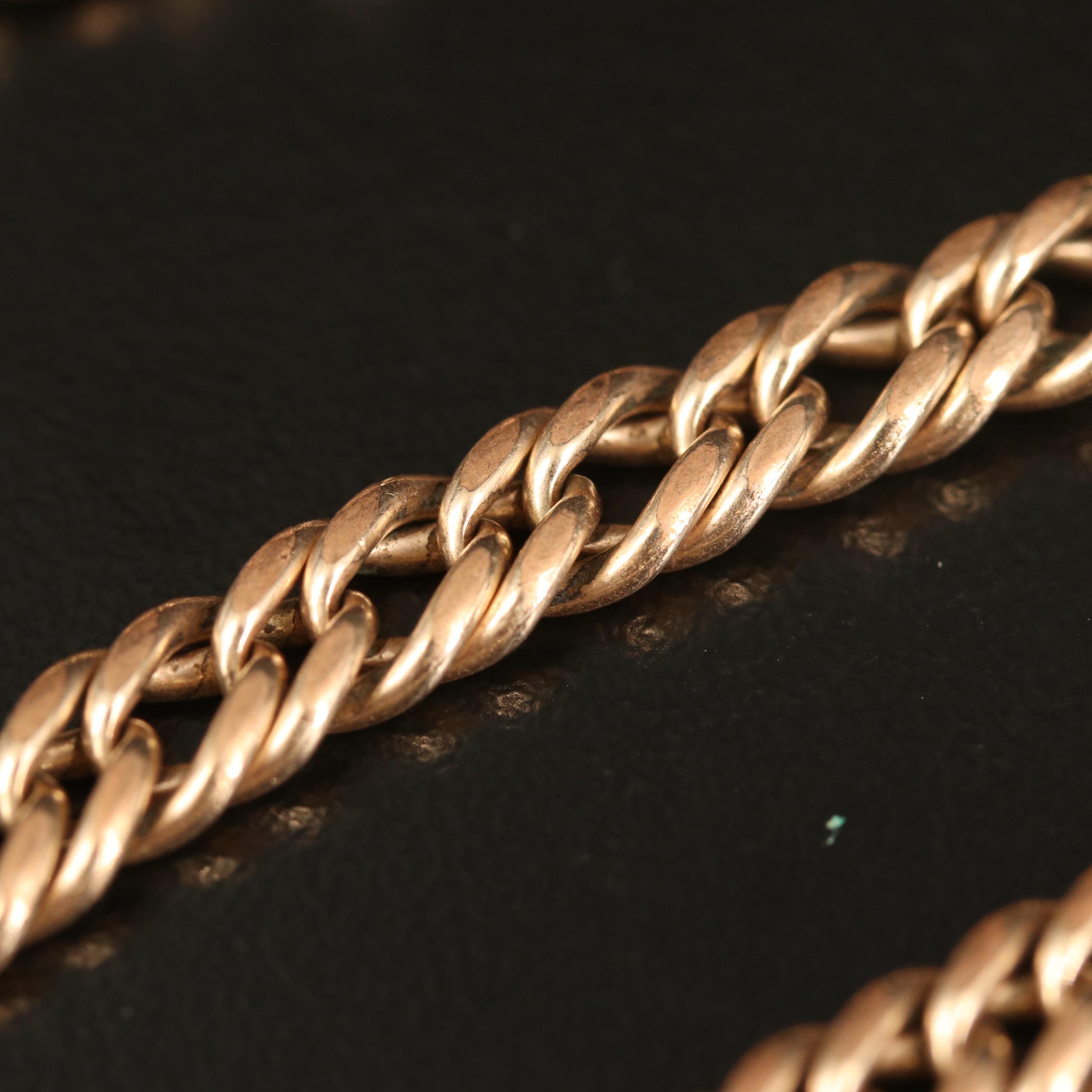 Early 1900s Simmons Curb Watch Chain