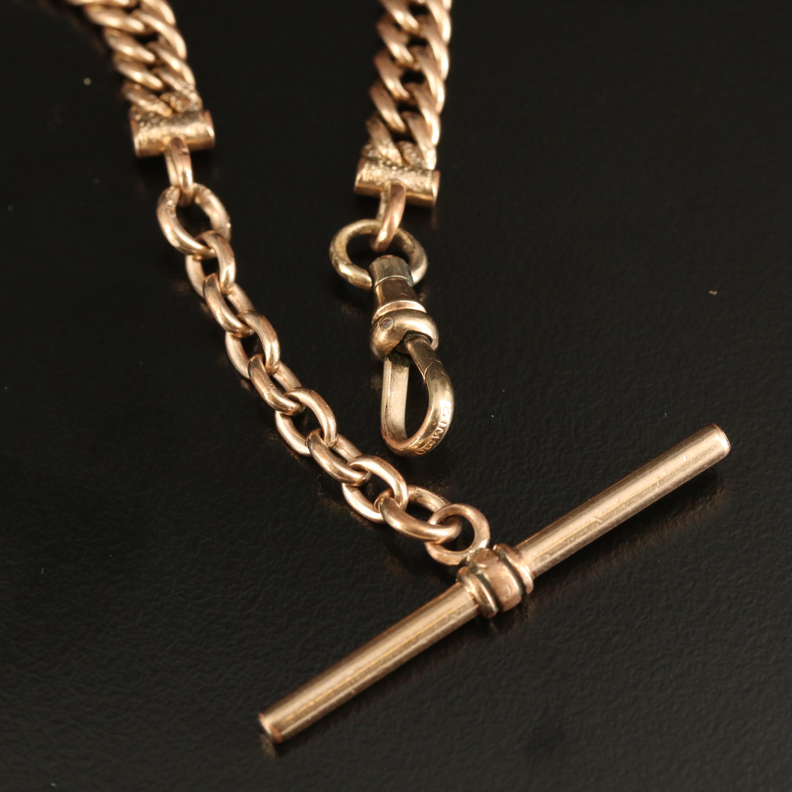 Early 1900s Simmons Curb Watch Chain