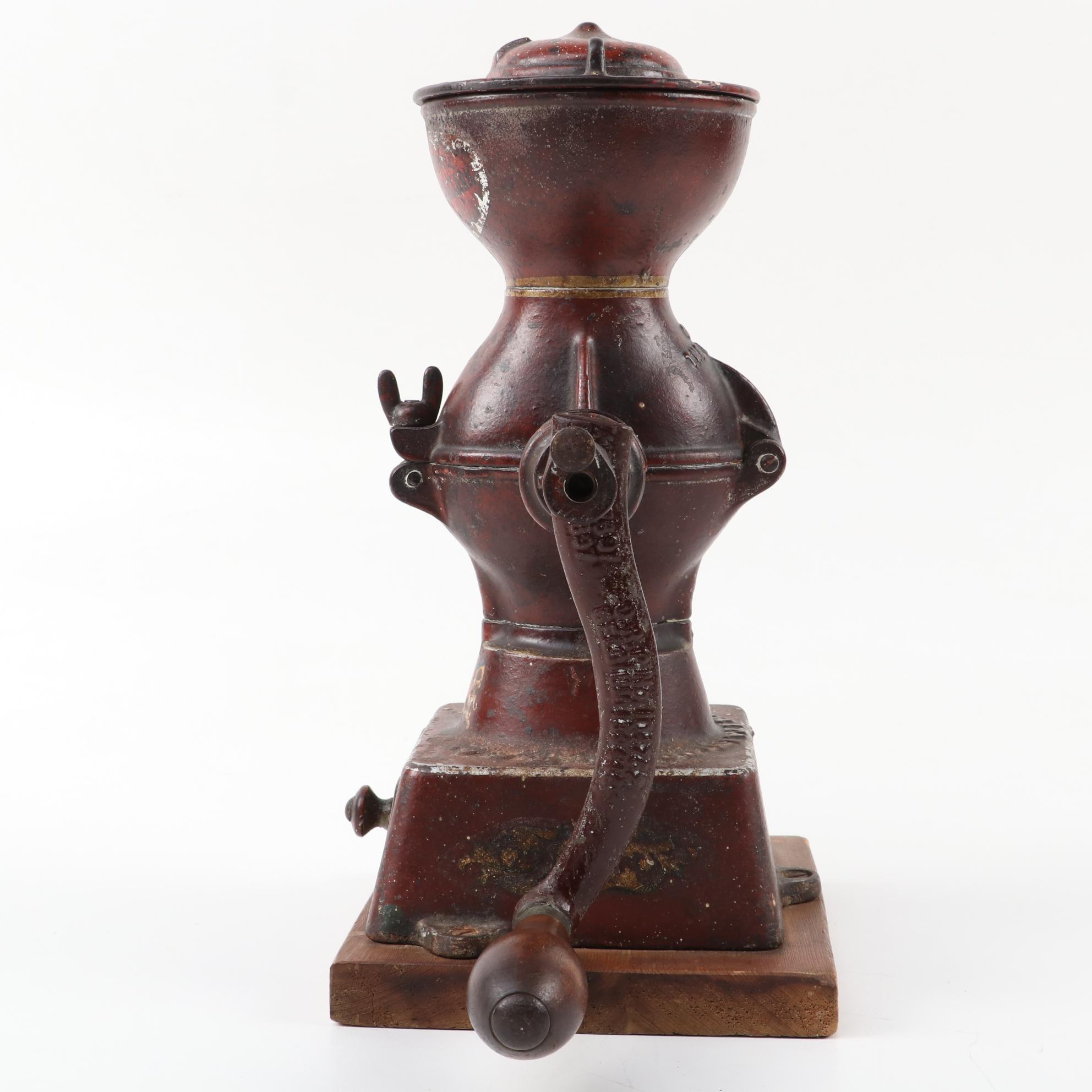 Landers Frary & Clark Cast Iron Coffee Grinder Mill, circa 1905