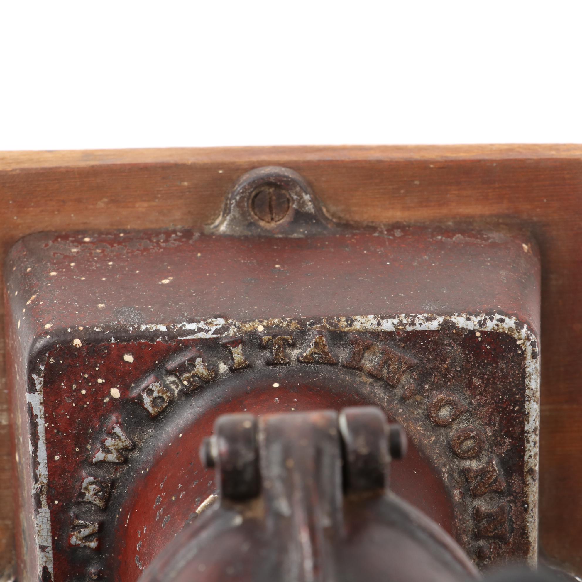 Landers Frary & Clark Cast Iron Coffee Grinder Mill, circa 1905