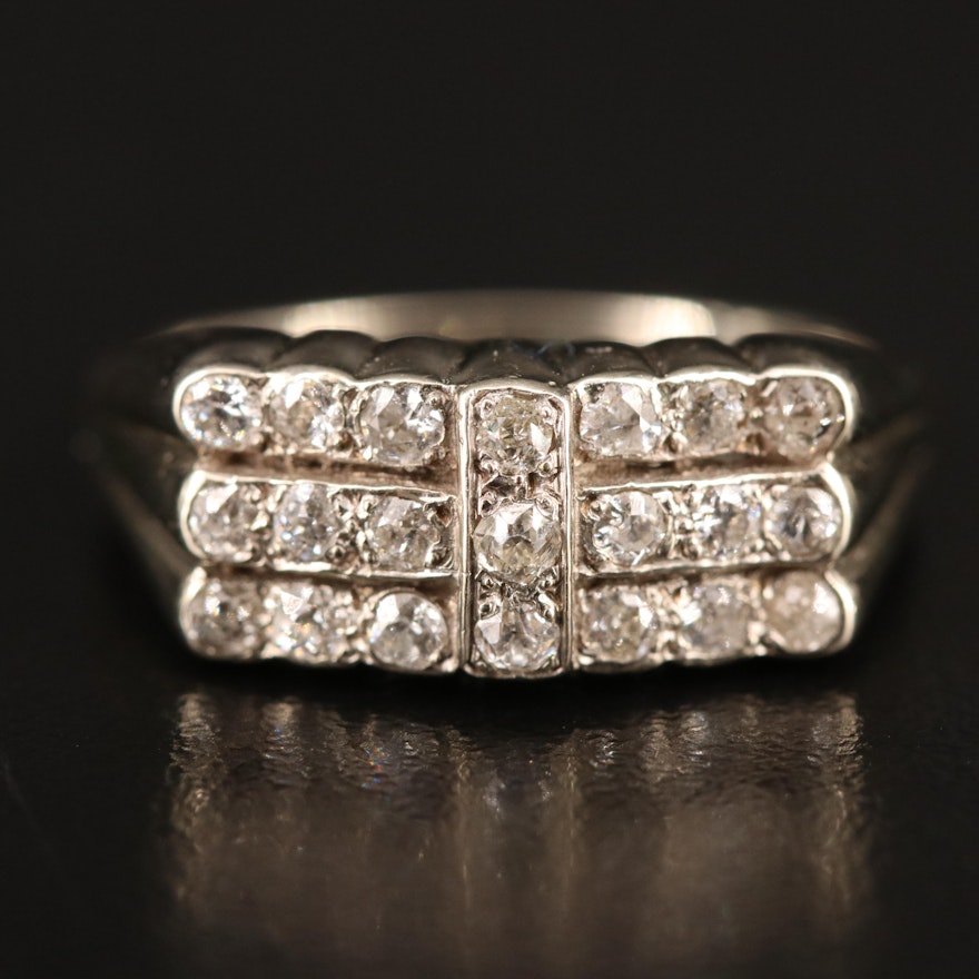 Vintage 14K Diamond Ring