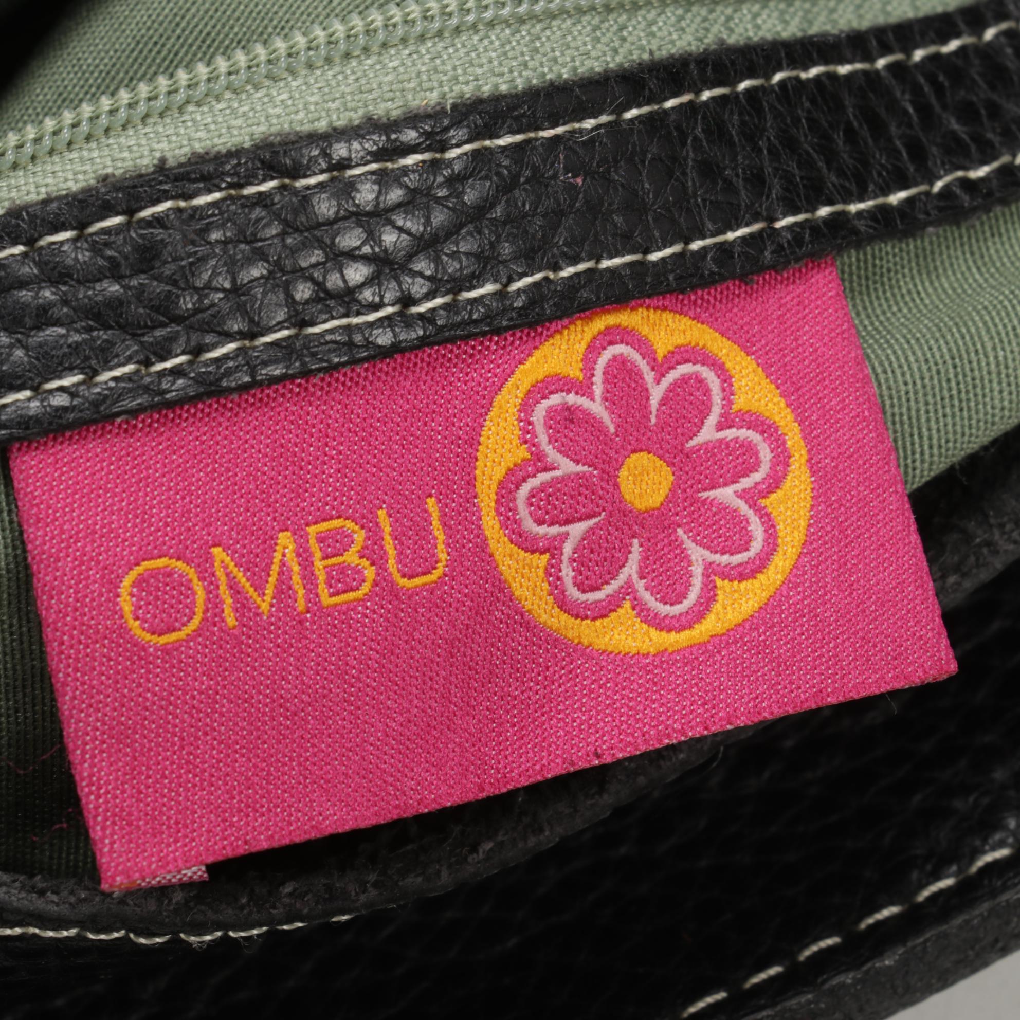 Coach Satchel in Beige Grained Leather with Umberto and Ombu Bags