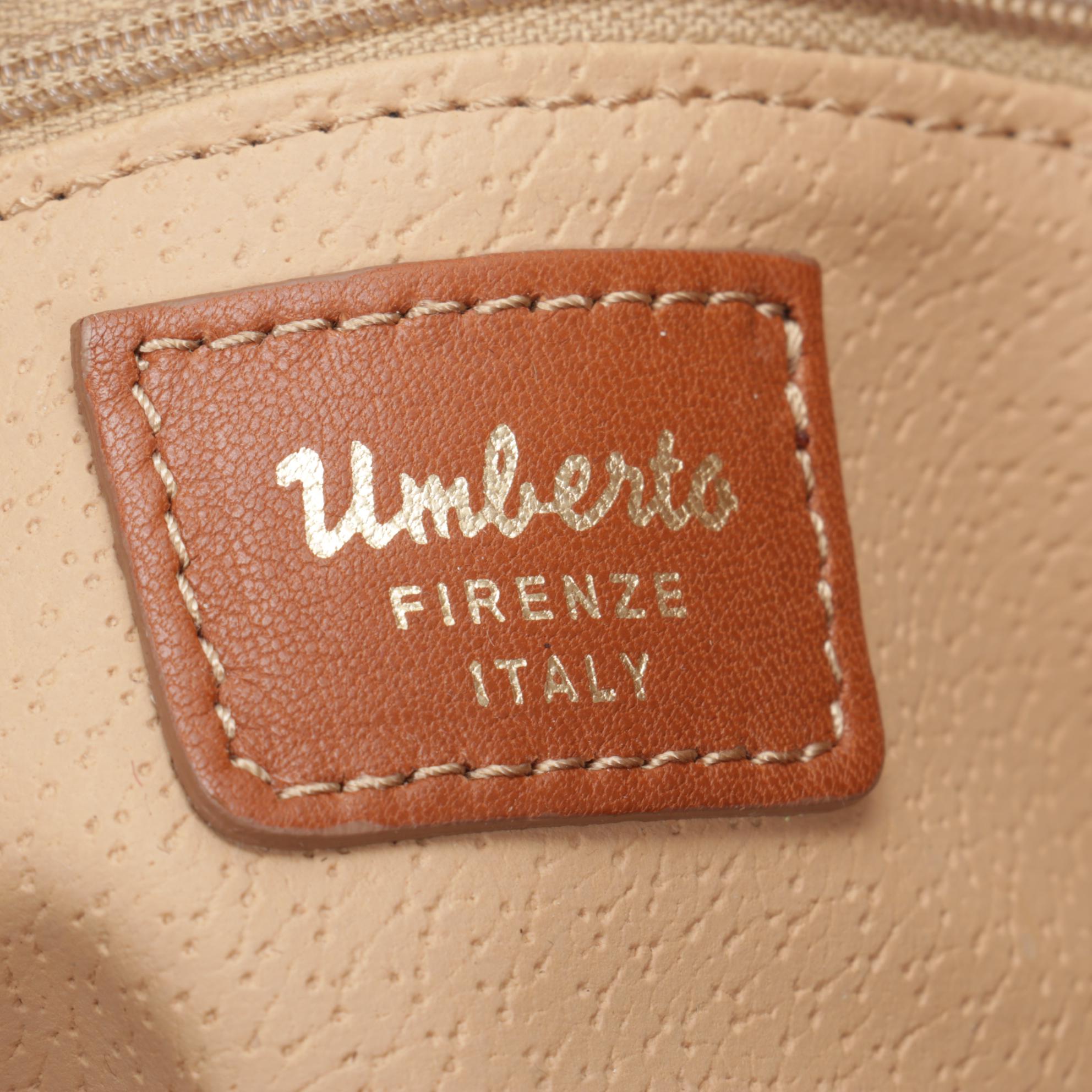 Coach Satchel in Beige Grained Leather with Umberto and Ombu Bags