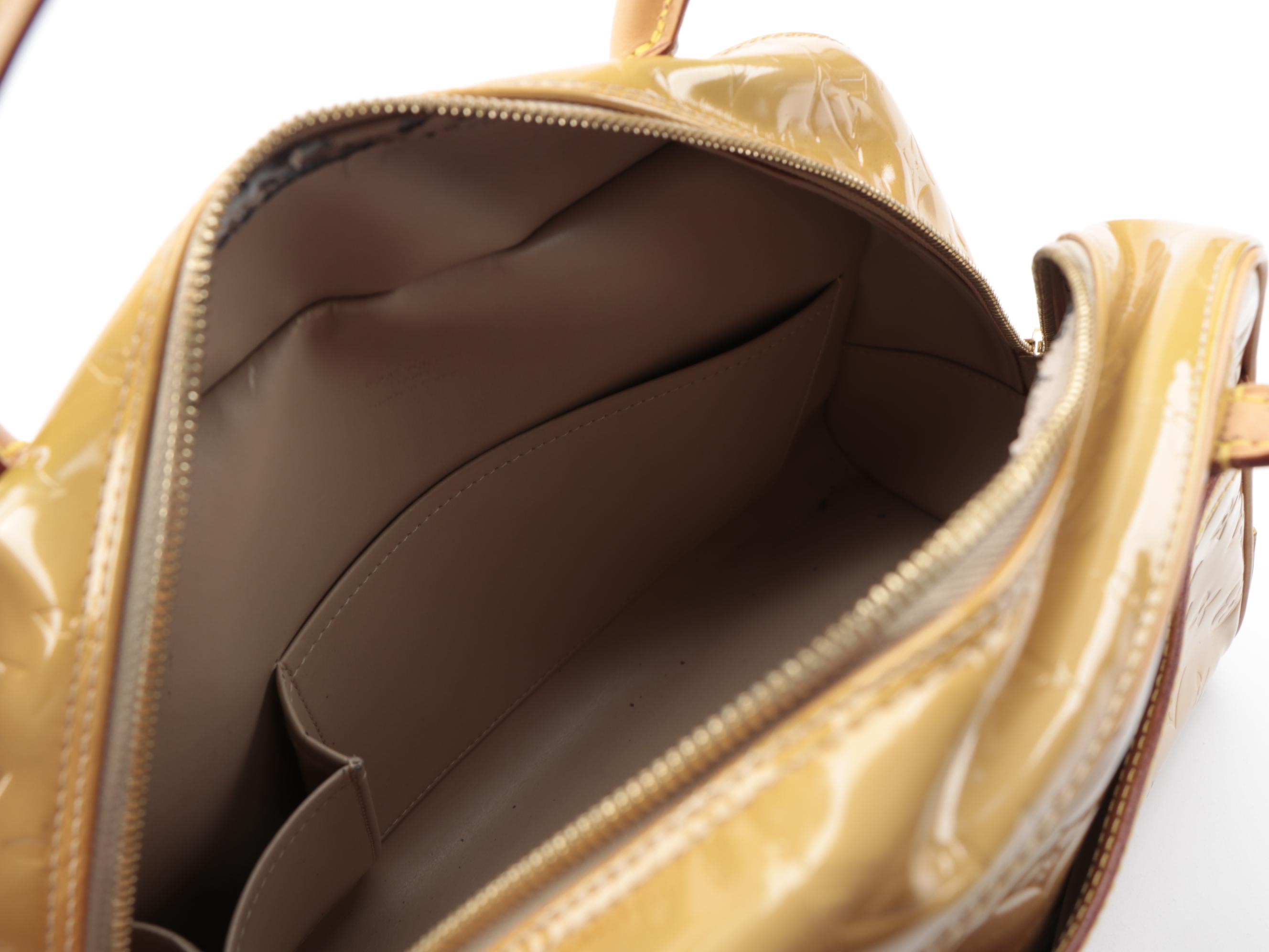 Louis Vuitton Tompkins Square Handbag in Mango Monogram Vernis