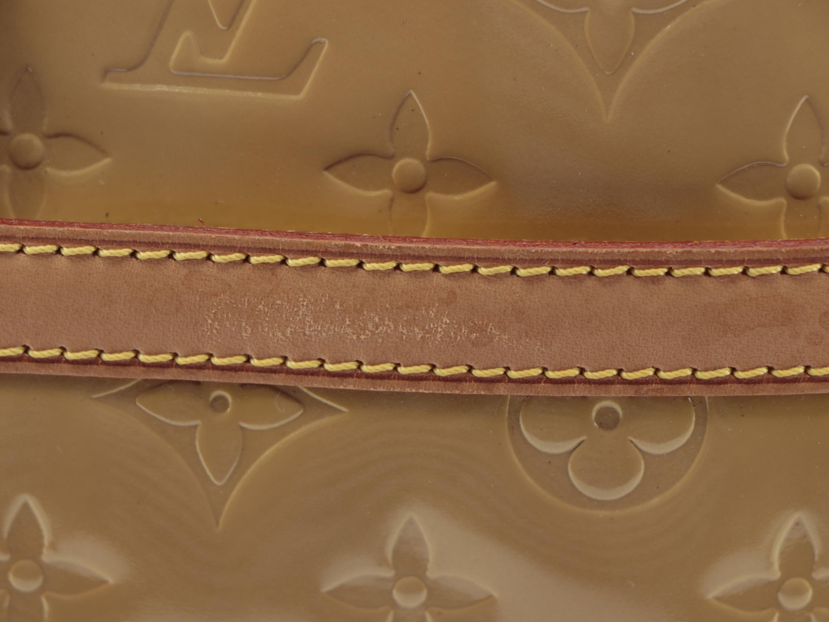 Louis Vuitton Tompkins Square Handbag in Mango Monogram Vernis