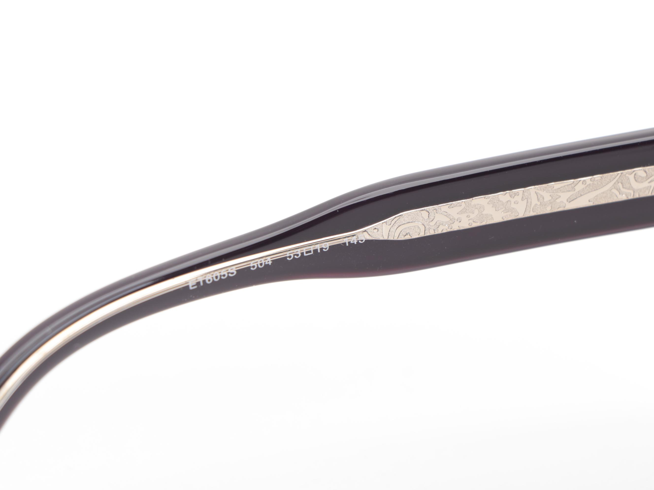 ETRO ET622S Striped Violet Modified Cat Eye Sunglasses