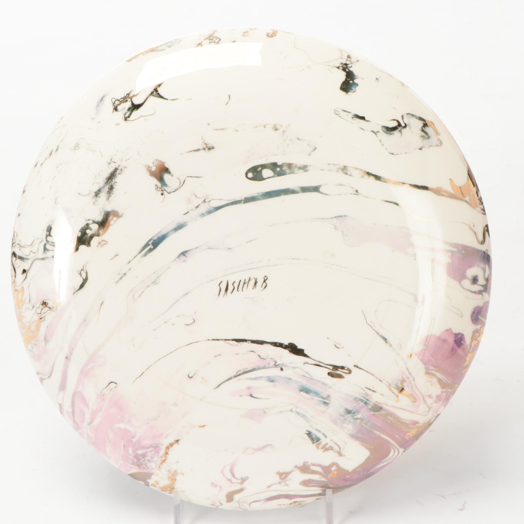 Sascha Brastoff Artist Signed "Surf Ballet" Modernist Dinnerware, 20th Century