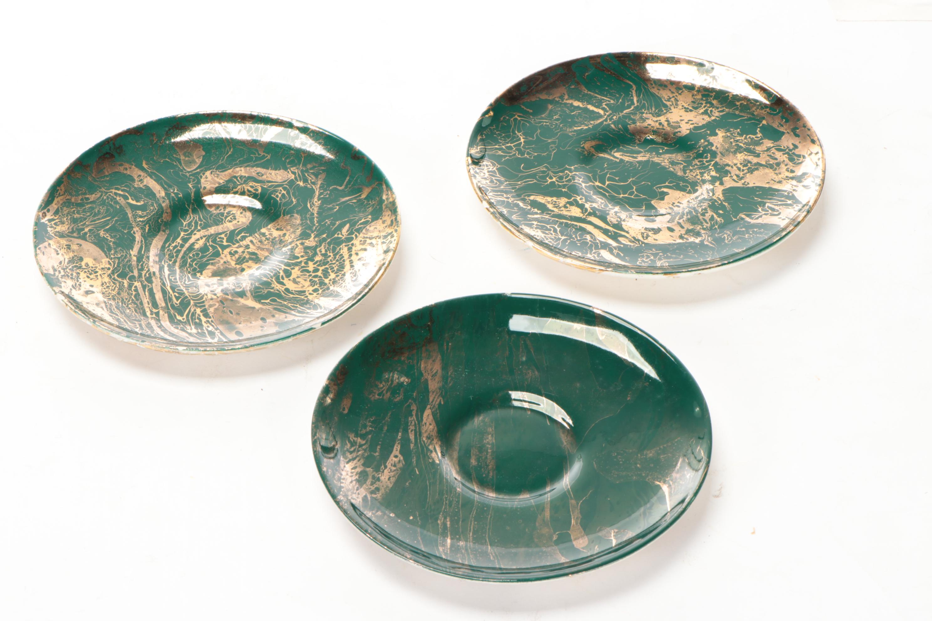 Sascha Brastoff Artist Signed "Surf Ballet" Modernist Dinnerware, 20th Century