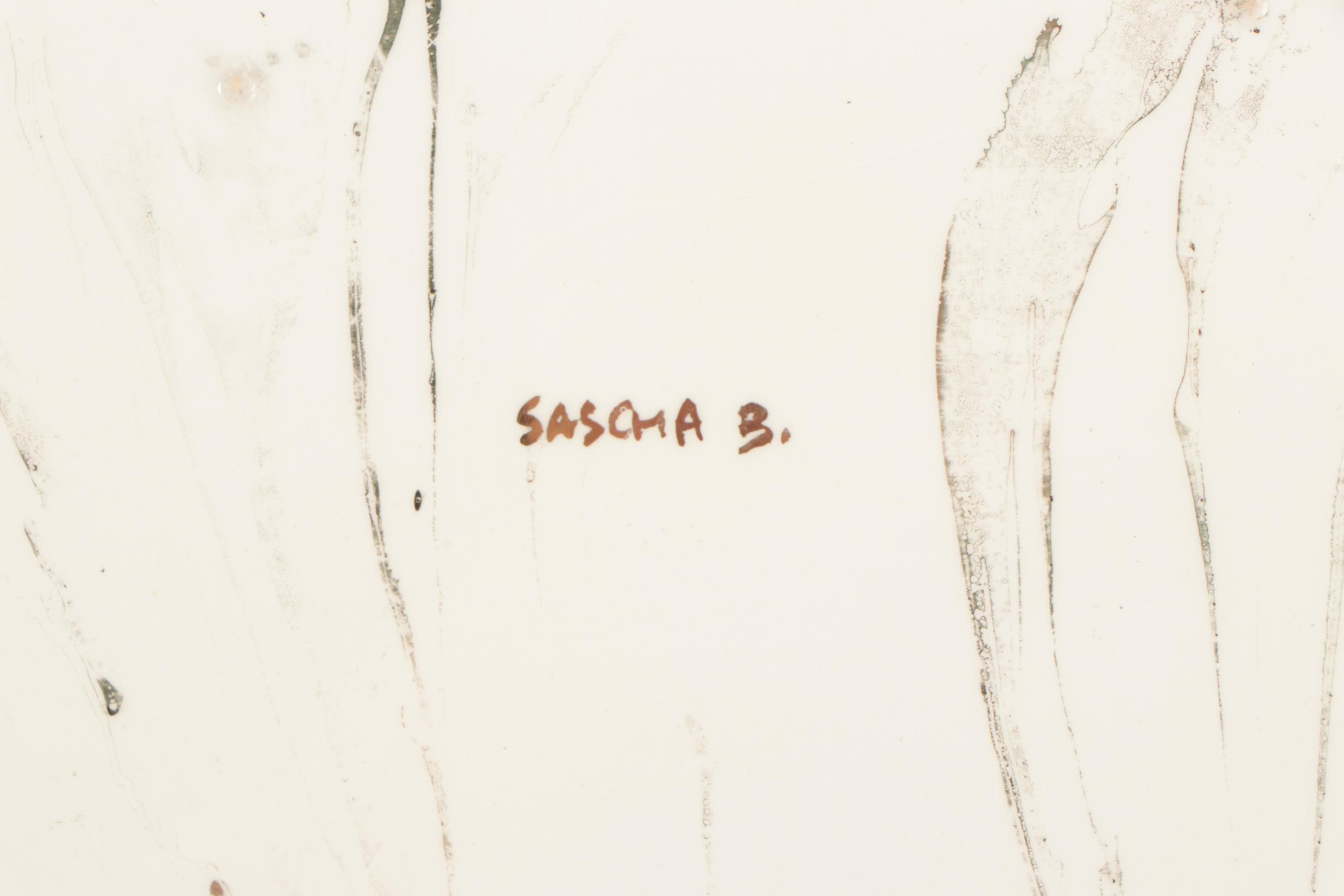 Sascha Brastoff Artist Signed "Surf Ballet" Modernist Dinnerware, 20th Century