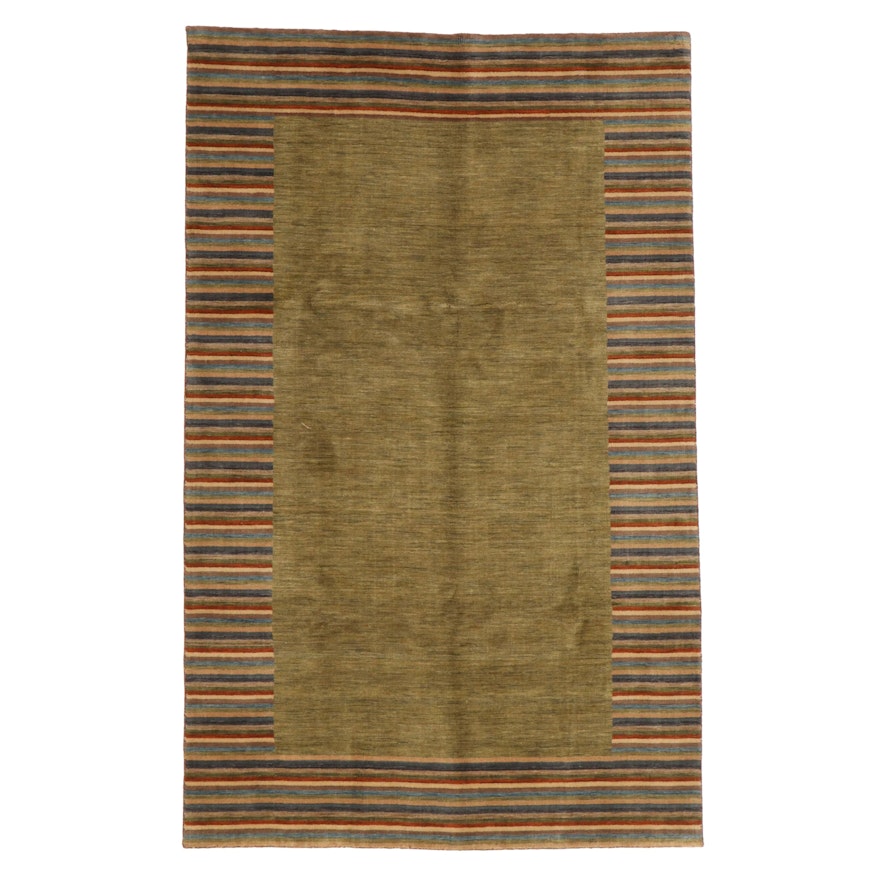 5' x 8' Hand-Knotted Afghan Gabbeh Area Rug